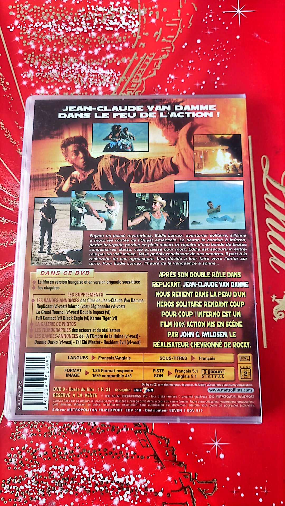 jean claude van damme inferno film complet en francais DVD état Par