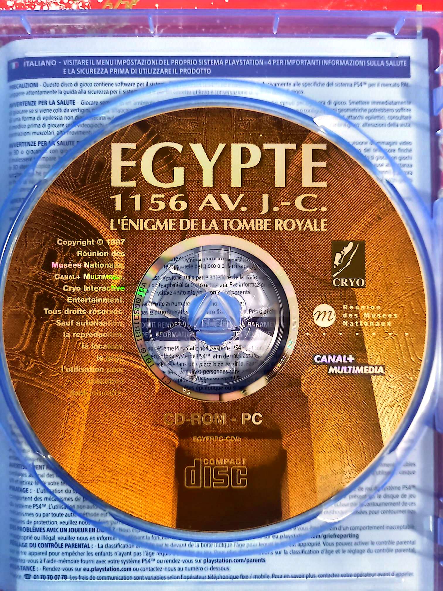 Égypte 1156 av. J.-C. L’Énigme de la Tombe Royale – PC – CD seul sans boîtier – Aventure jeu pc