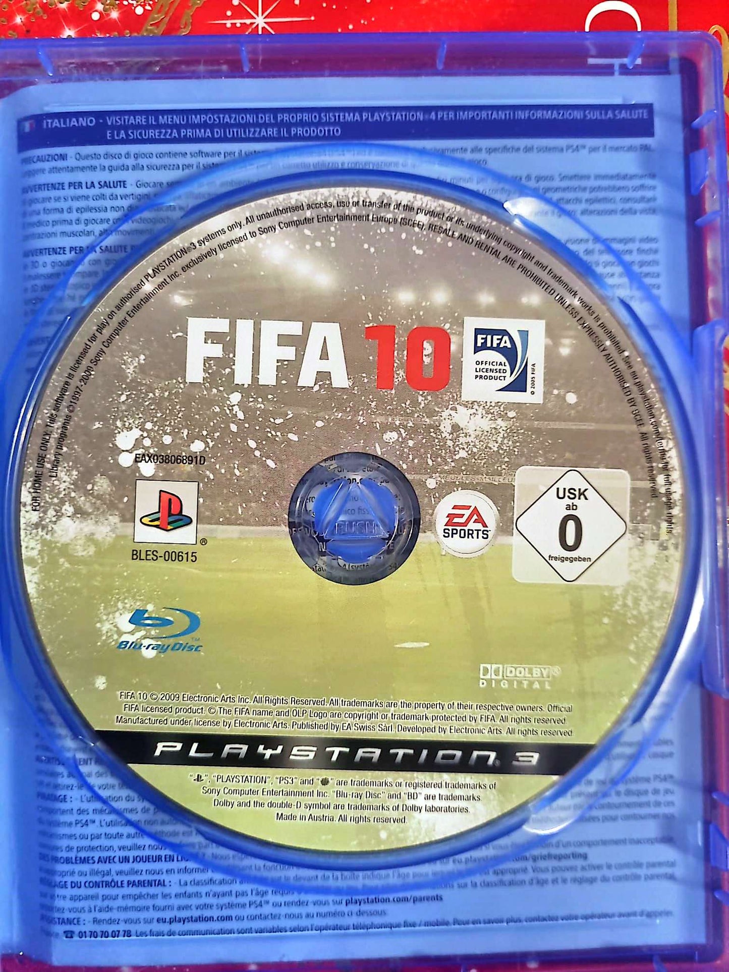 FIFA 10 – PS3 – CD seul sans boîtier – Jeu de football jeu ps3