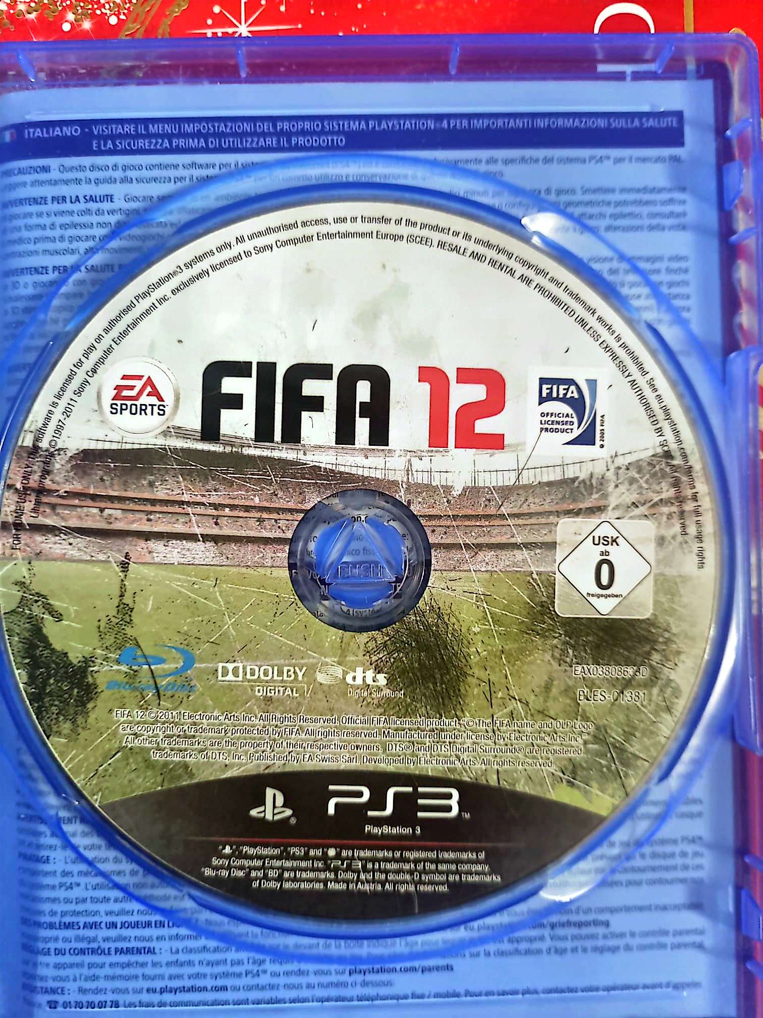 FIFA 12 – PS3 – CD seul sans boîtier – Jeu de football jeu ps3