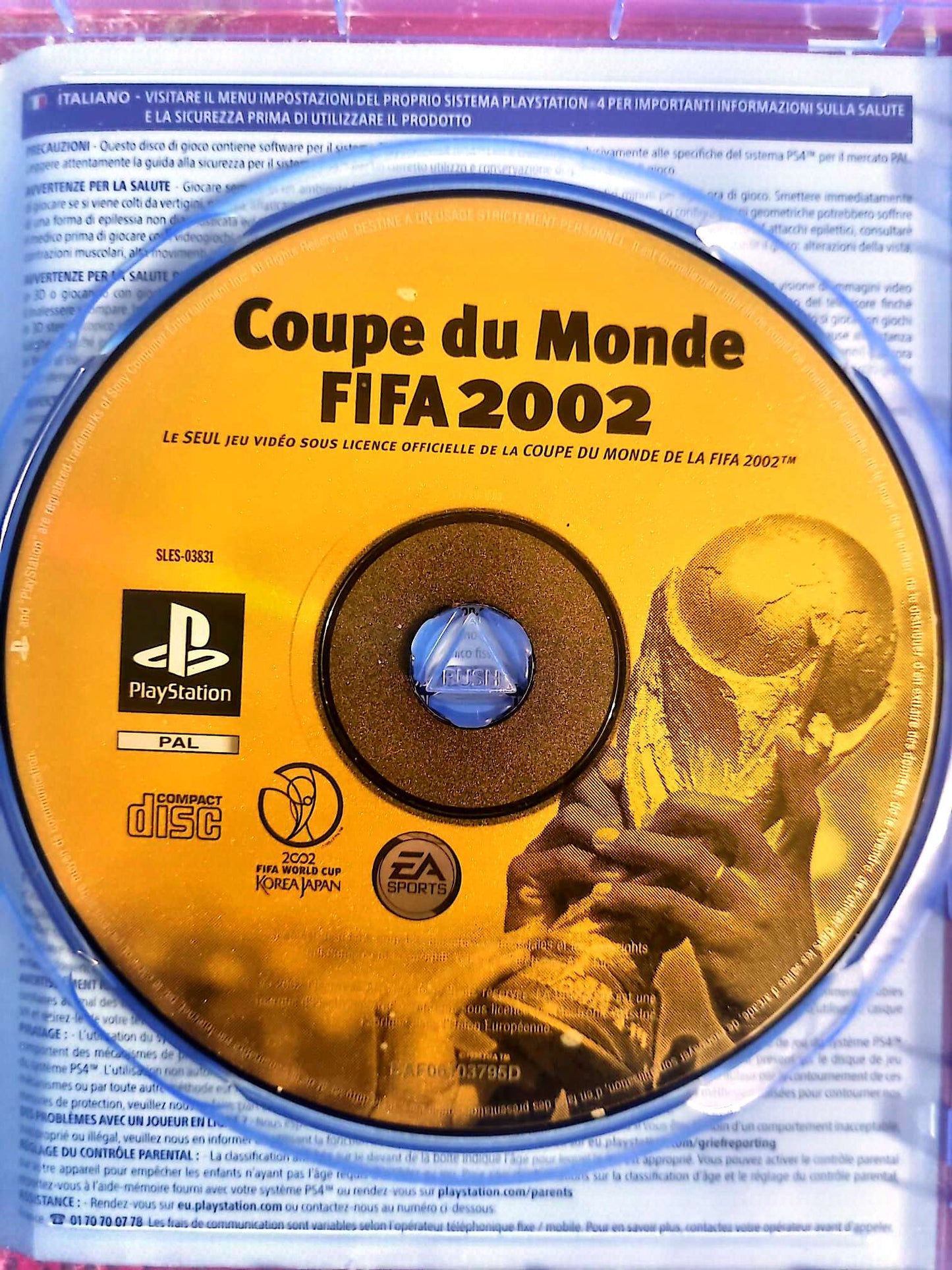 Coupe du Monde FIFA 2002 – PlayStation – CD seul sans boîtier – Football jeu playstation