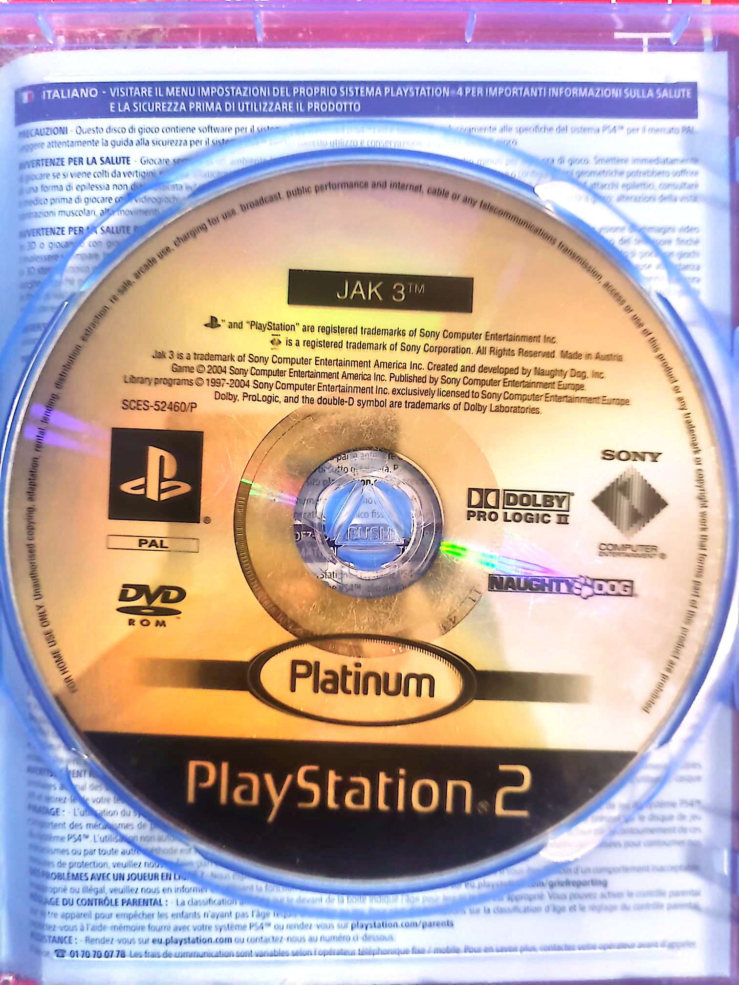 Jak 3 – PS2 – CD seul sans boîtier – Action Plateforme jeu ps2
