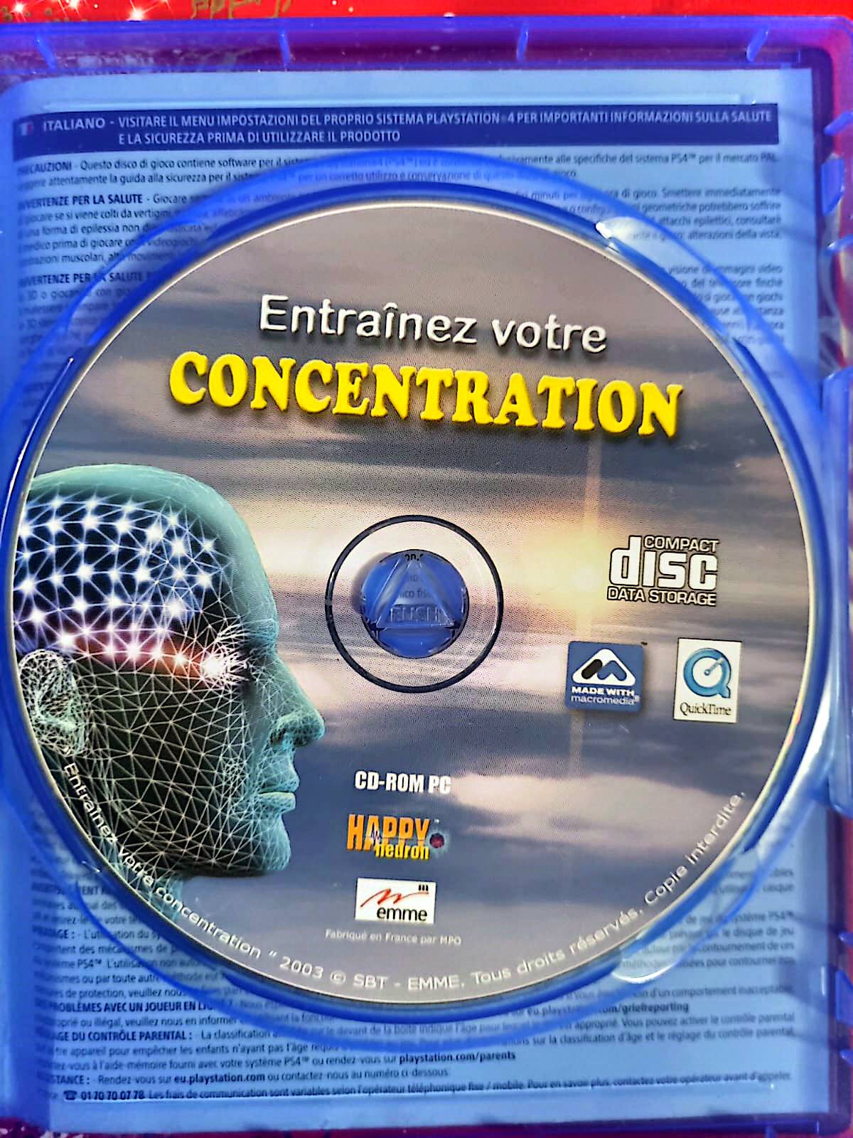 Entraînez votre concentration – PC – CD seul sans boîtier – Logiciel éducatif jeu pc
