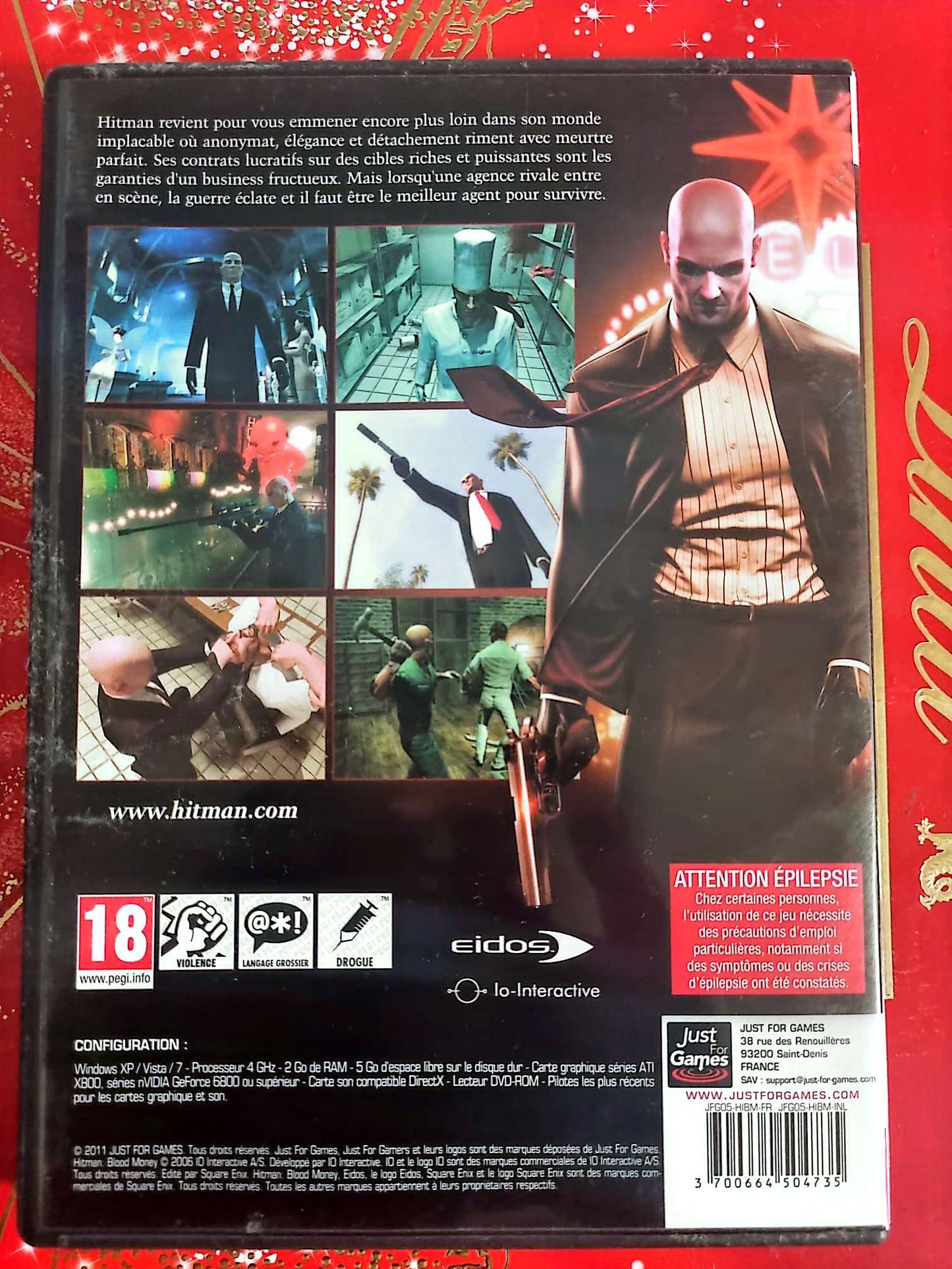 Hitman Blood Money – Jeu PC DVD-ROM – Action Infiltration – PEGI 18 jeu pc