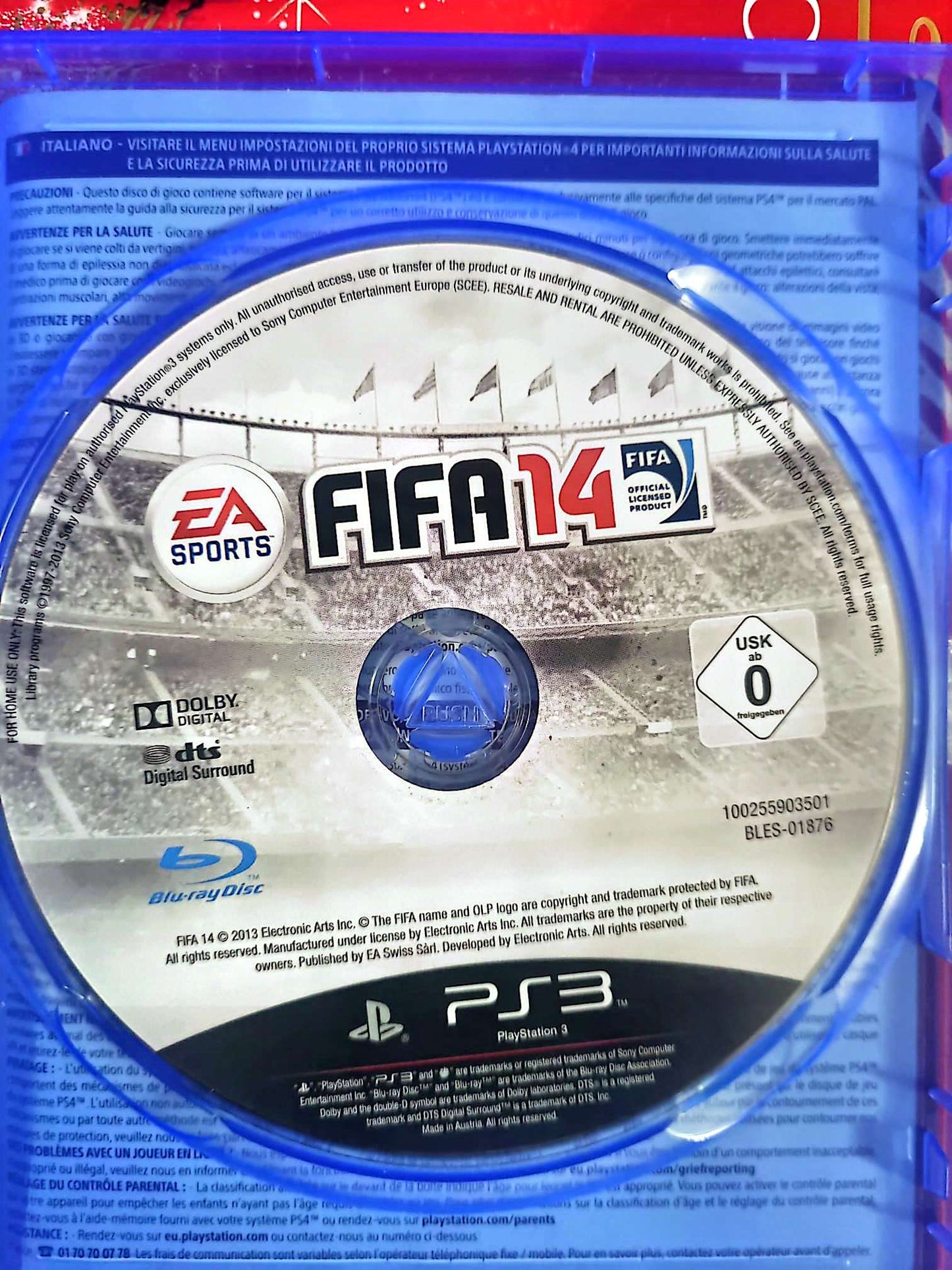 FIFA 14 – PS3 – CD seul sans boîtier – Jeu de football jeu ps3