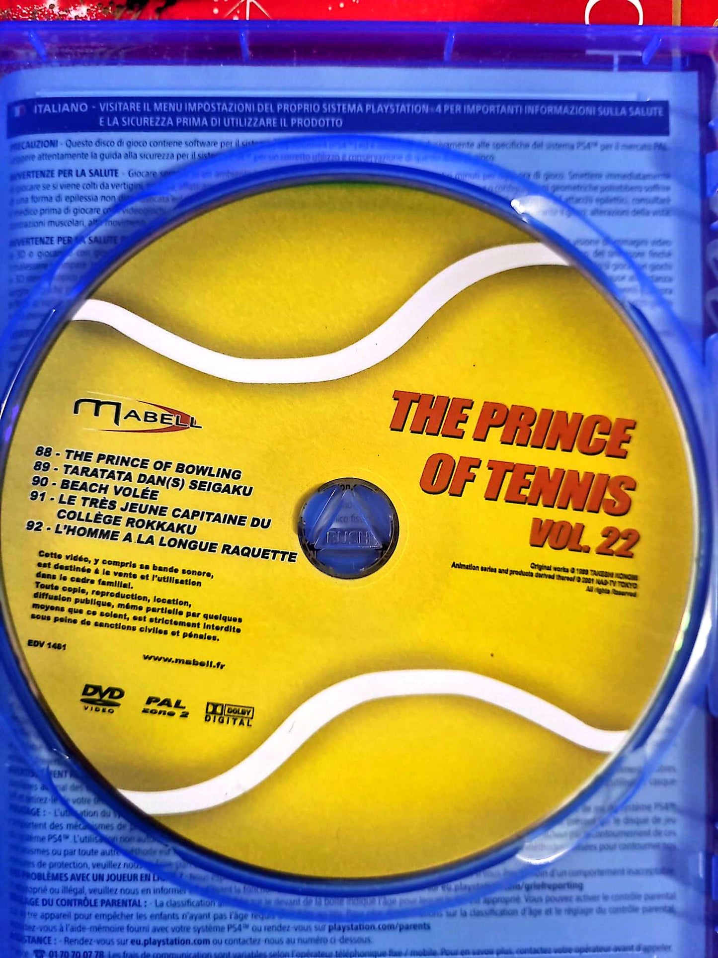 The Prince of Tennis Vol. 22 – DVD – CD seul sans boîtier – Animation japonaise dvd