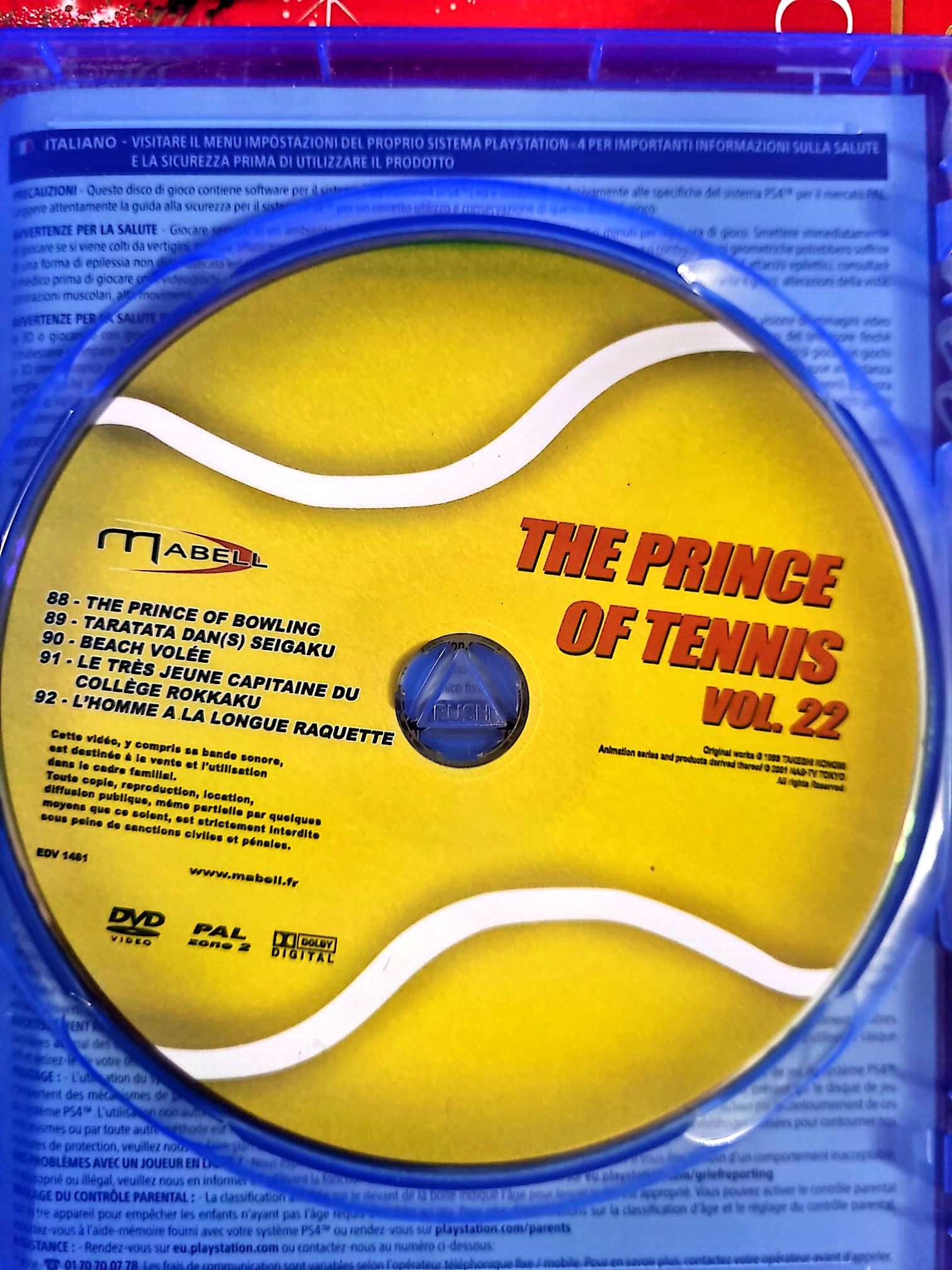 The Prince of Tennis Vol. 22 – DVD – CD seul sans boîtier – Animation japonaise dvd