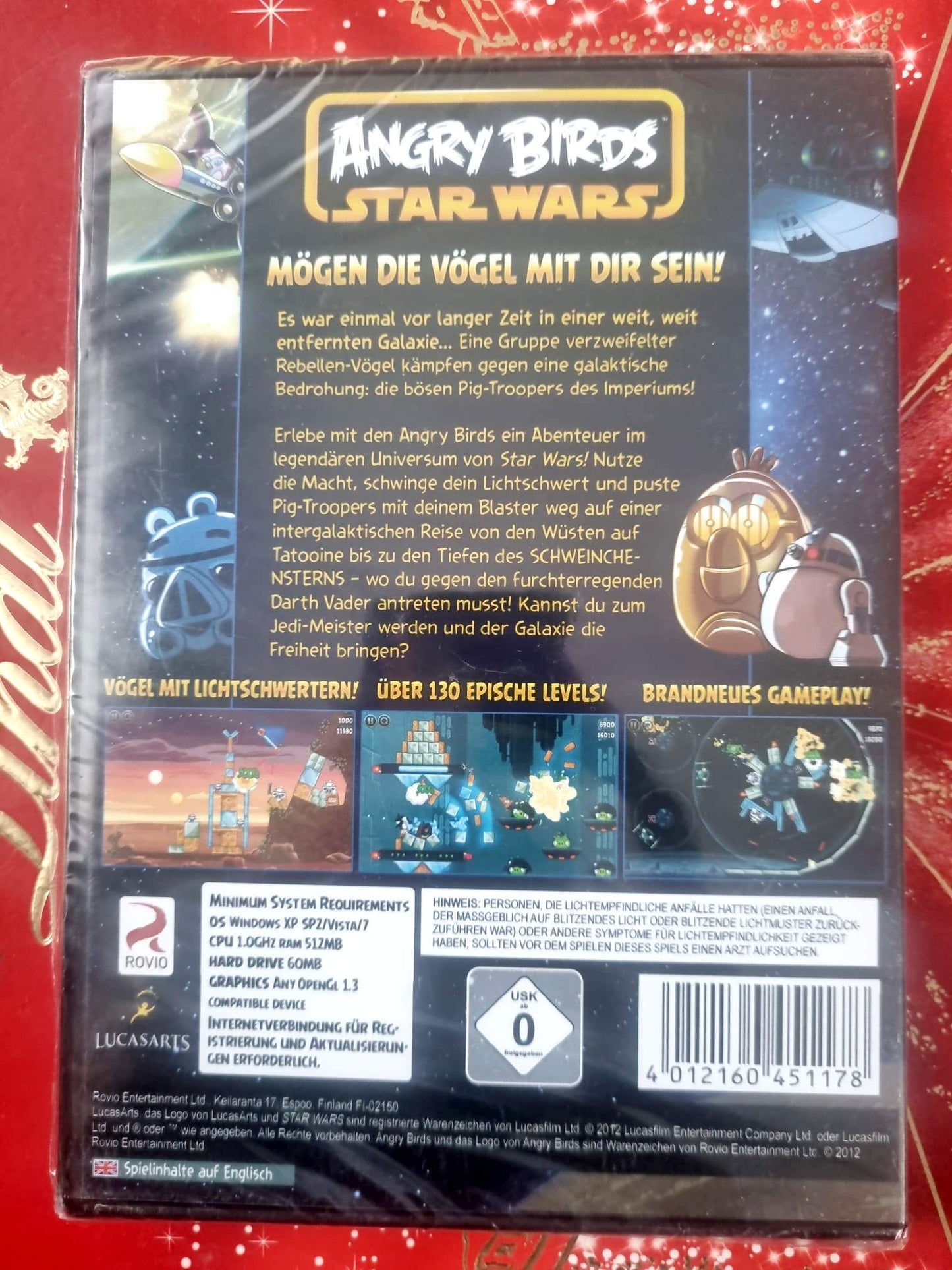 Angry Birds Star Wars PC CD-ROM – Jeu Action/Aventure – Version Anglaise – Neuf – PEGI 3