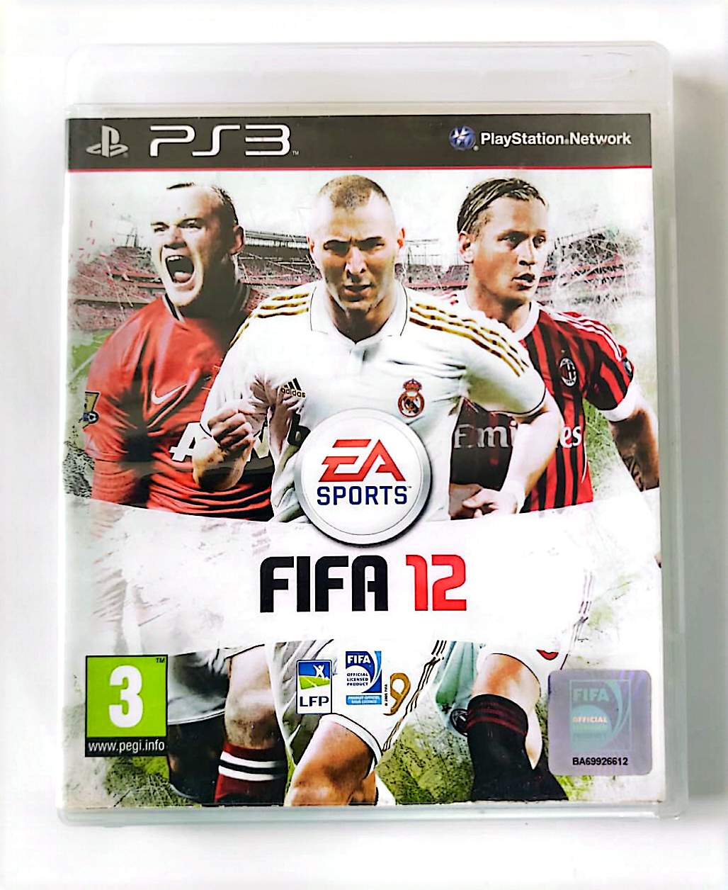 FIFA 12 PS3 PlayStation 3 Jeu Vidéo Football Karim Benzema Wayne Rooney Version Française
