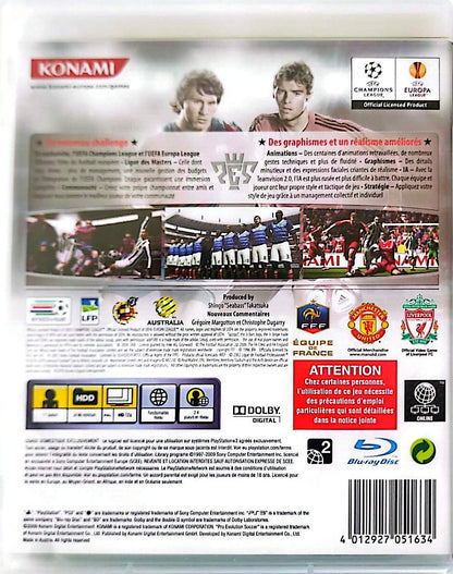 PES 2010 Pro Evolution Soccer – PS3 – Football – Konami – UEFA Champions League – Version Française