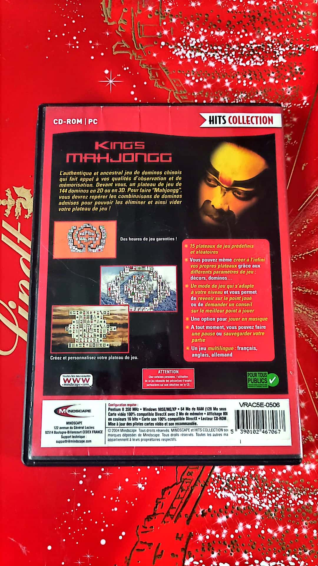 Jeu vidéo PC : hits collection KING'S MAHJONGG