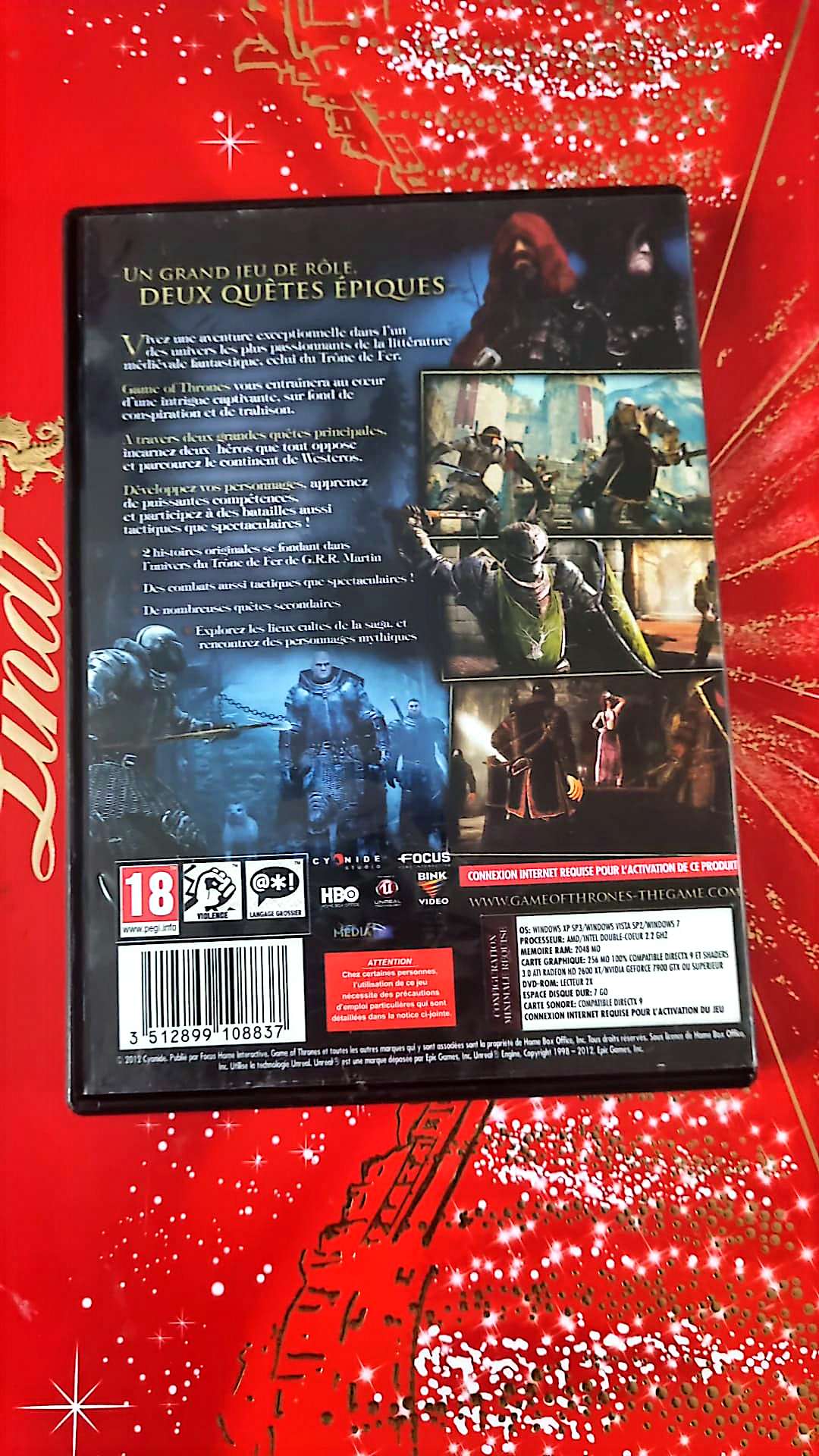 Jeu vidéo PC : game of thrones Le trône de fer