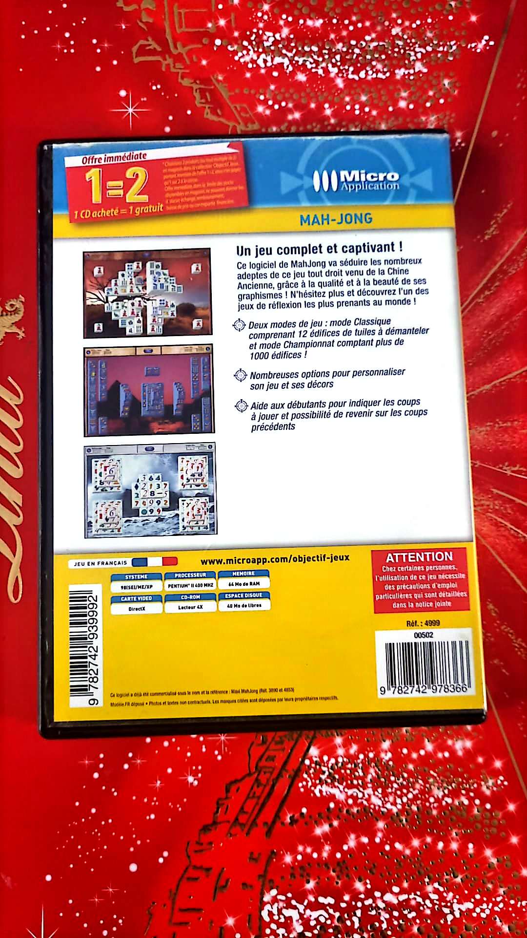 Jeu vidéo PC : objectif jeux mah-jong