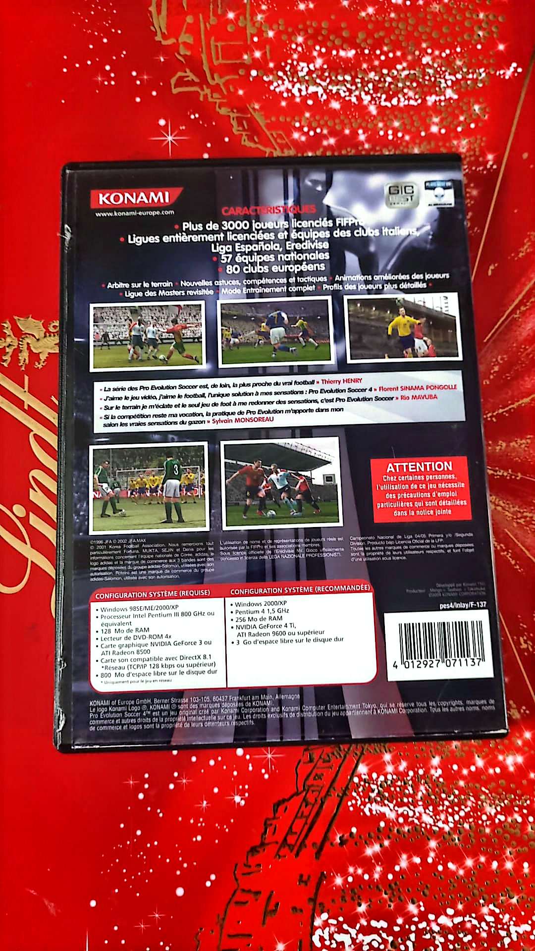 Jeu vidéo PC : pro évolution soccer 4