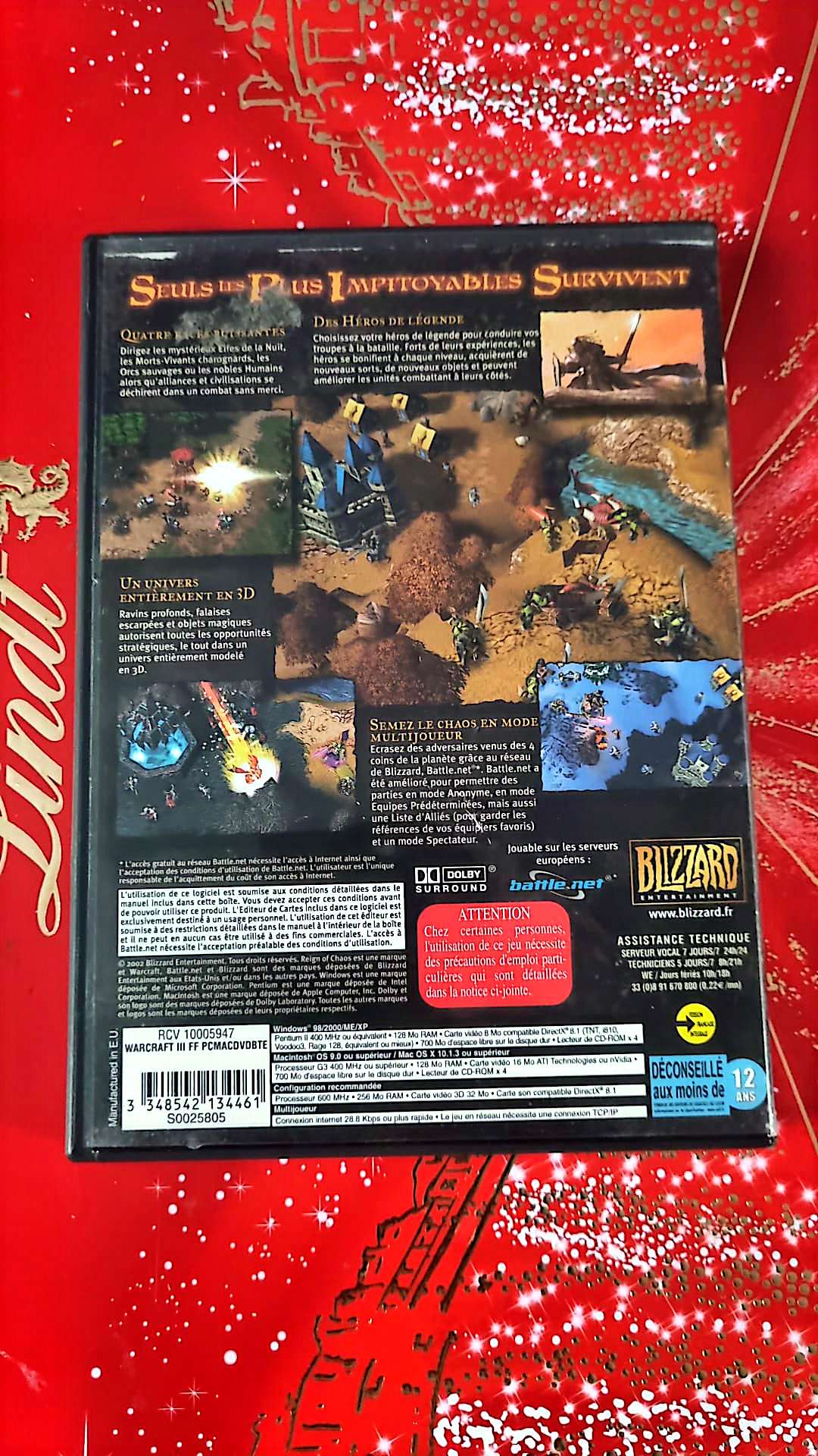 Jeu vidéo PC : Warcraft reign of chaos III