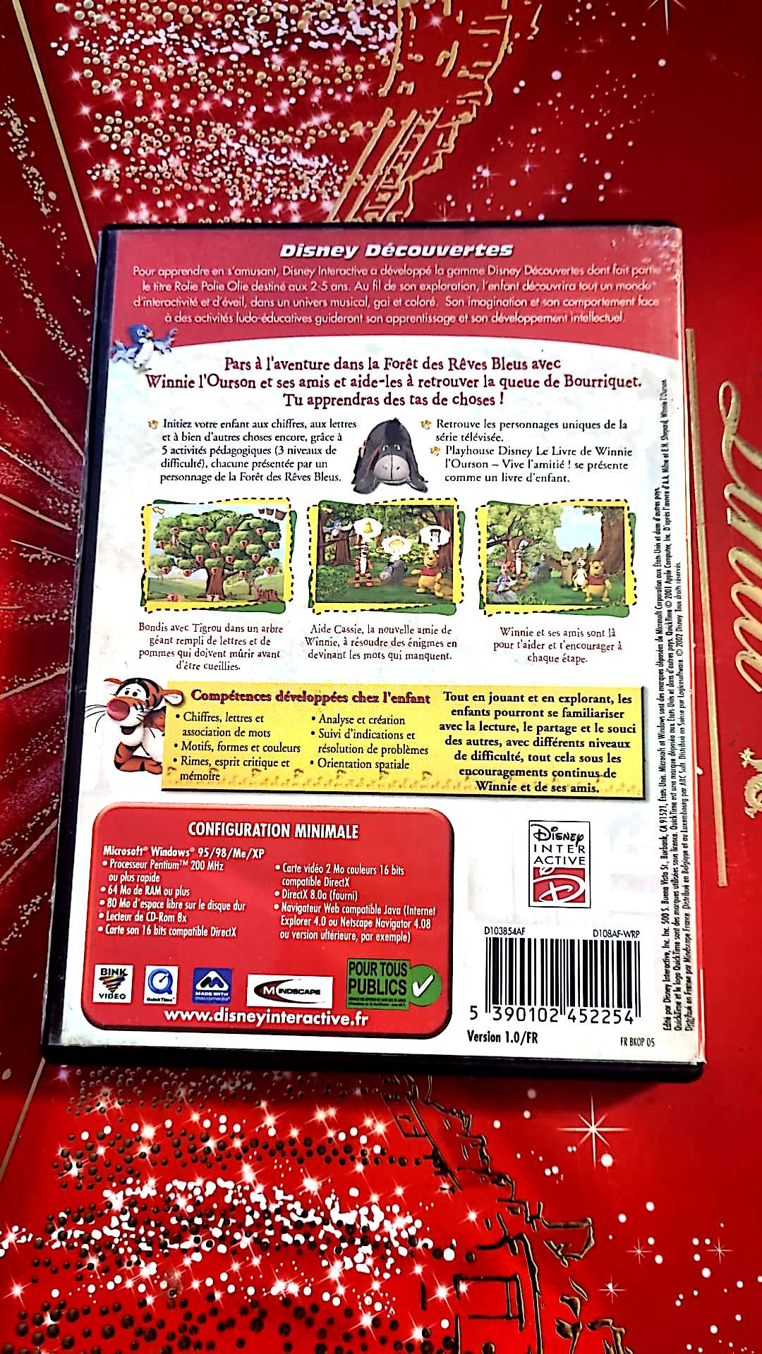 jeu pc disney decouvertes le livre de winnie l'ourson vive l'amitie
