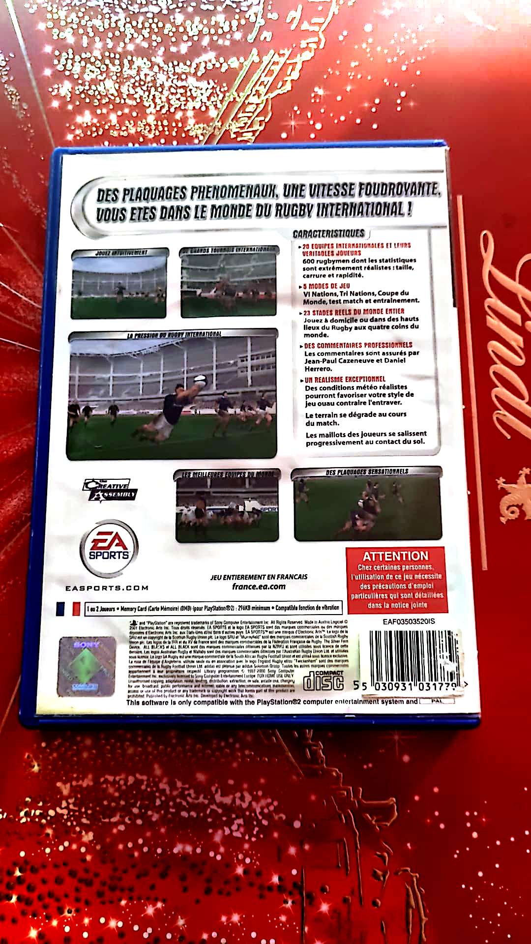jeu ps2 ea sports rugby