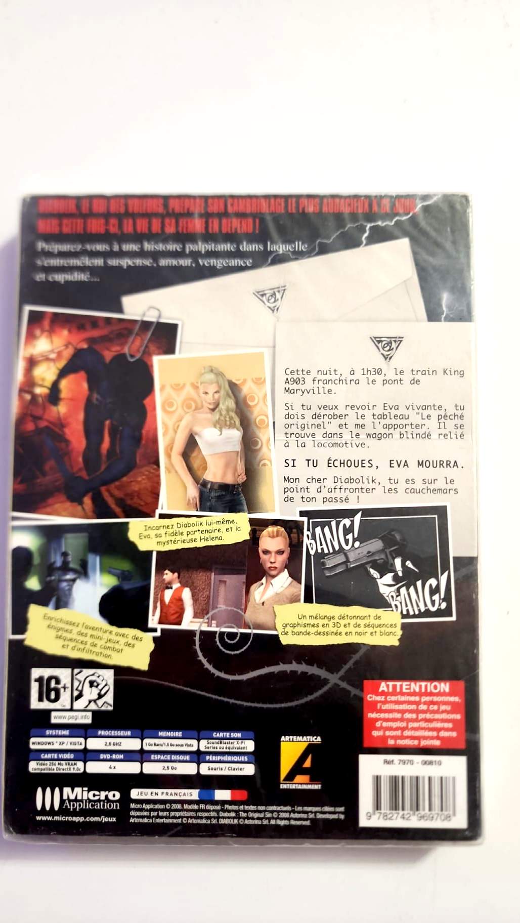 Diabolik: The Original Sin – PC DVD-ROM français – Neuf