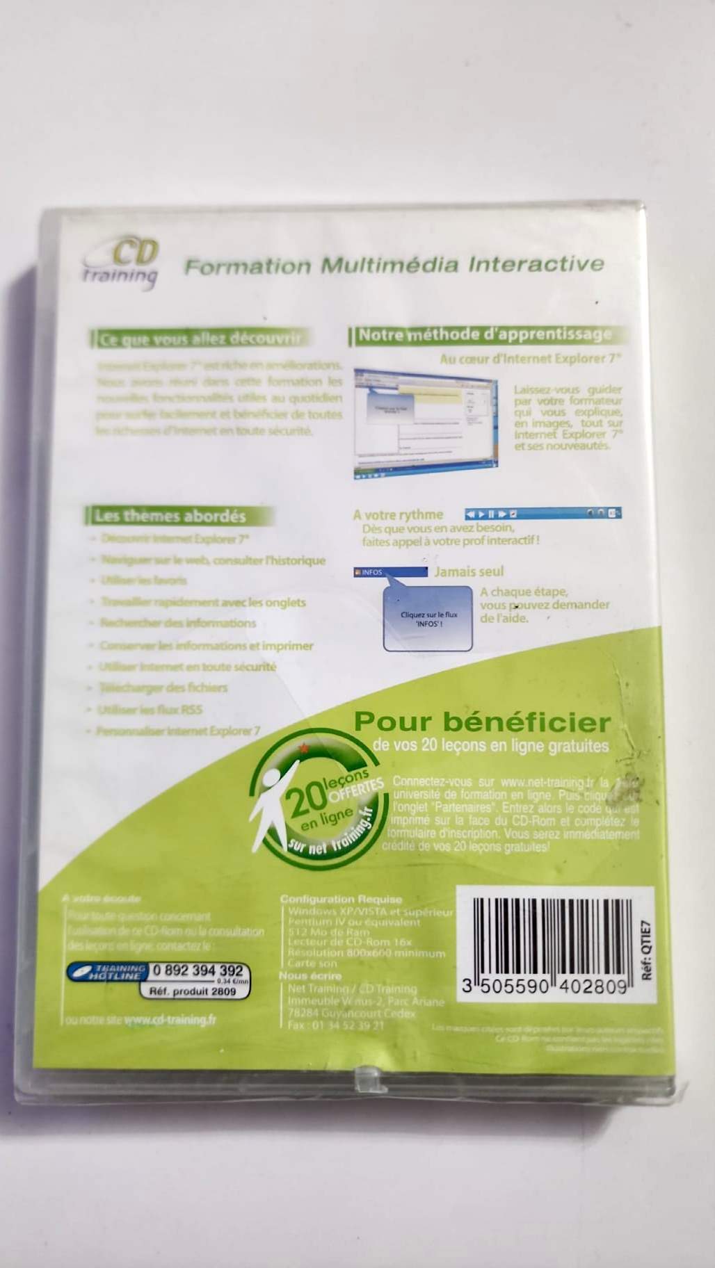 Formation Internet Explorer 7 – CD-ROM – CD Training – Neuf