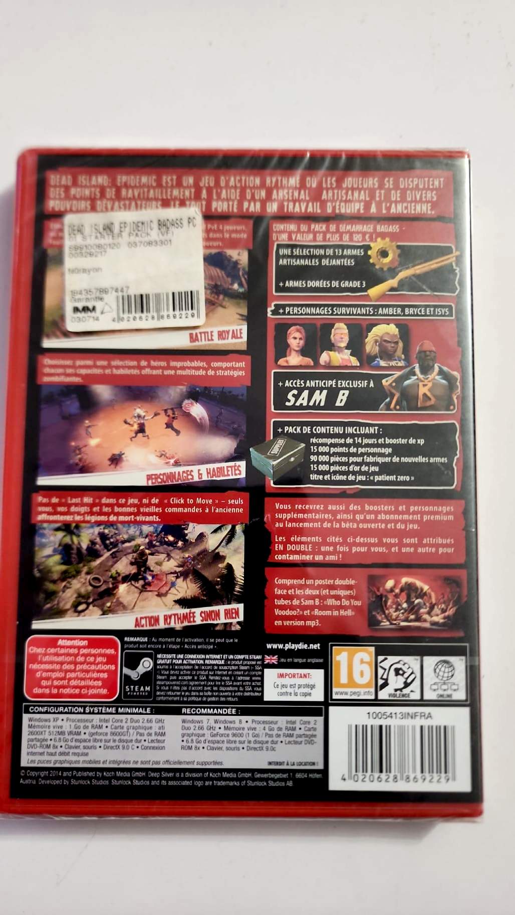 Dead Island: Epidemic – Badass Starter Pack – PC DVD-ROM – Neuf