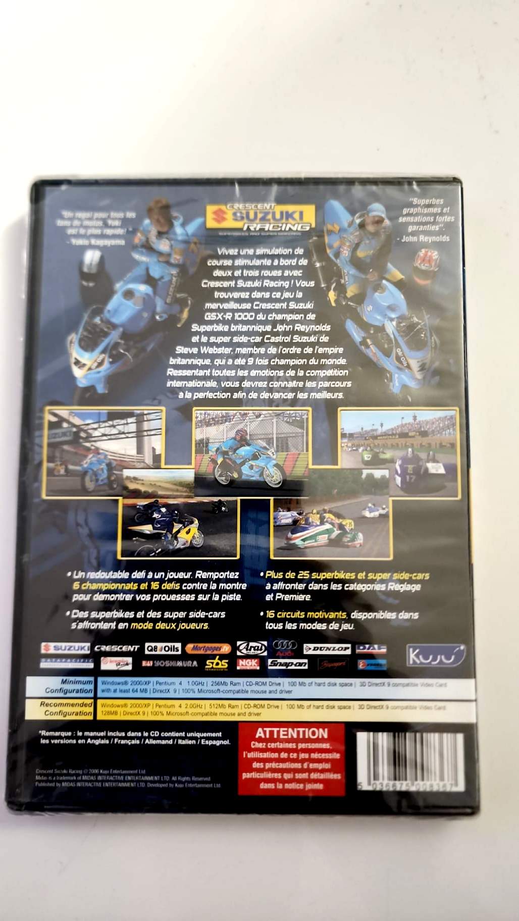 Crescent Suzuki Racing – PC CD-ROM – Midas – Neuf