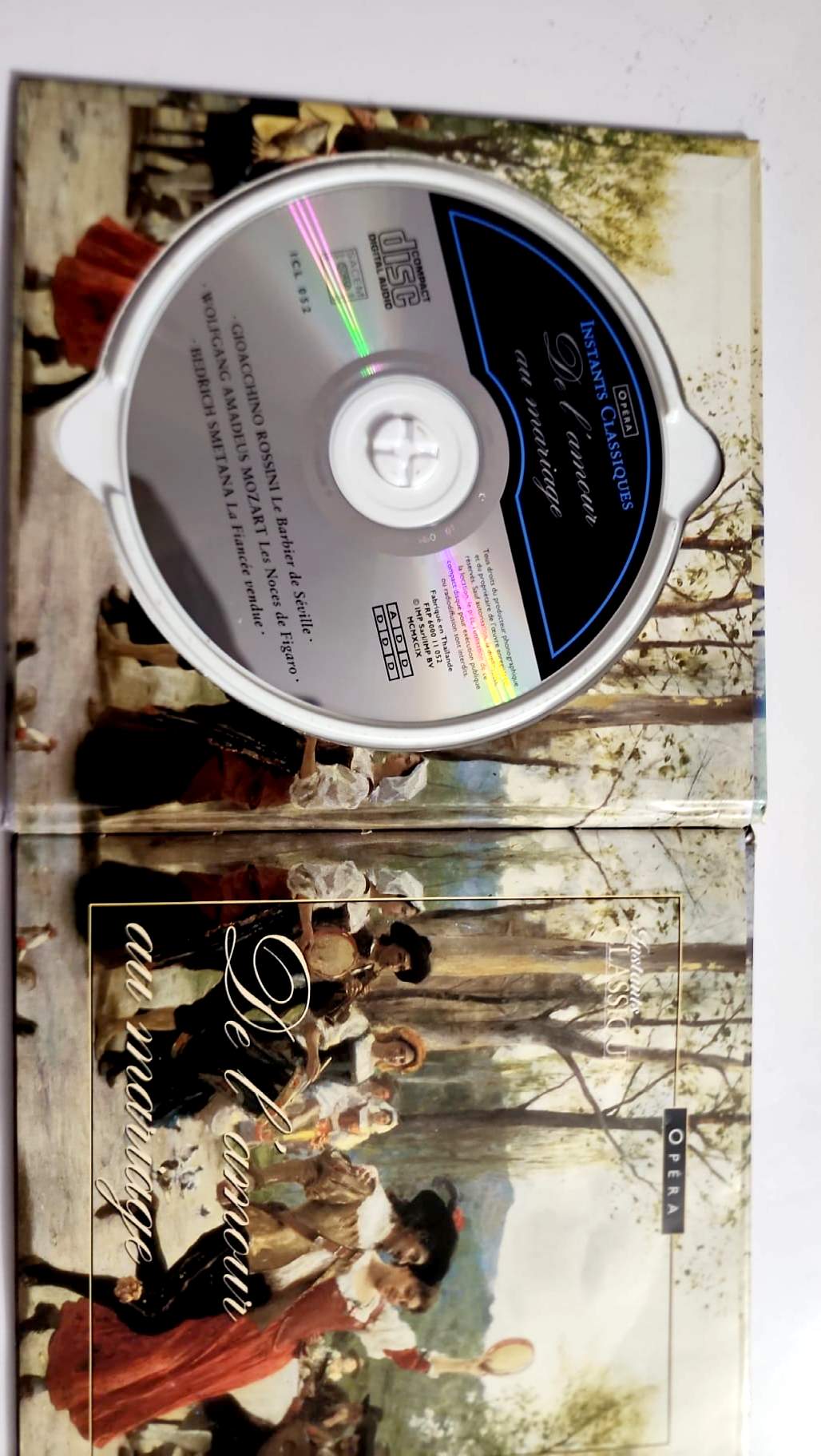 De l’amour au mariage – Instants Classiques Opéra – Livre + CD – Très bon état