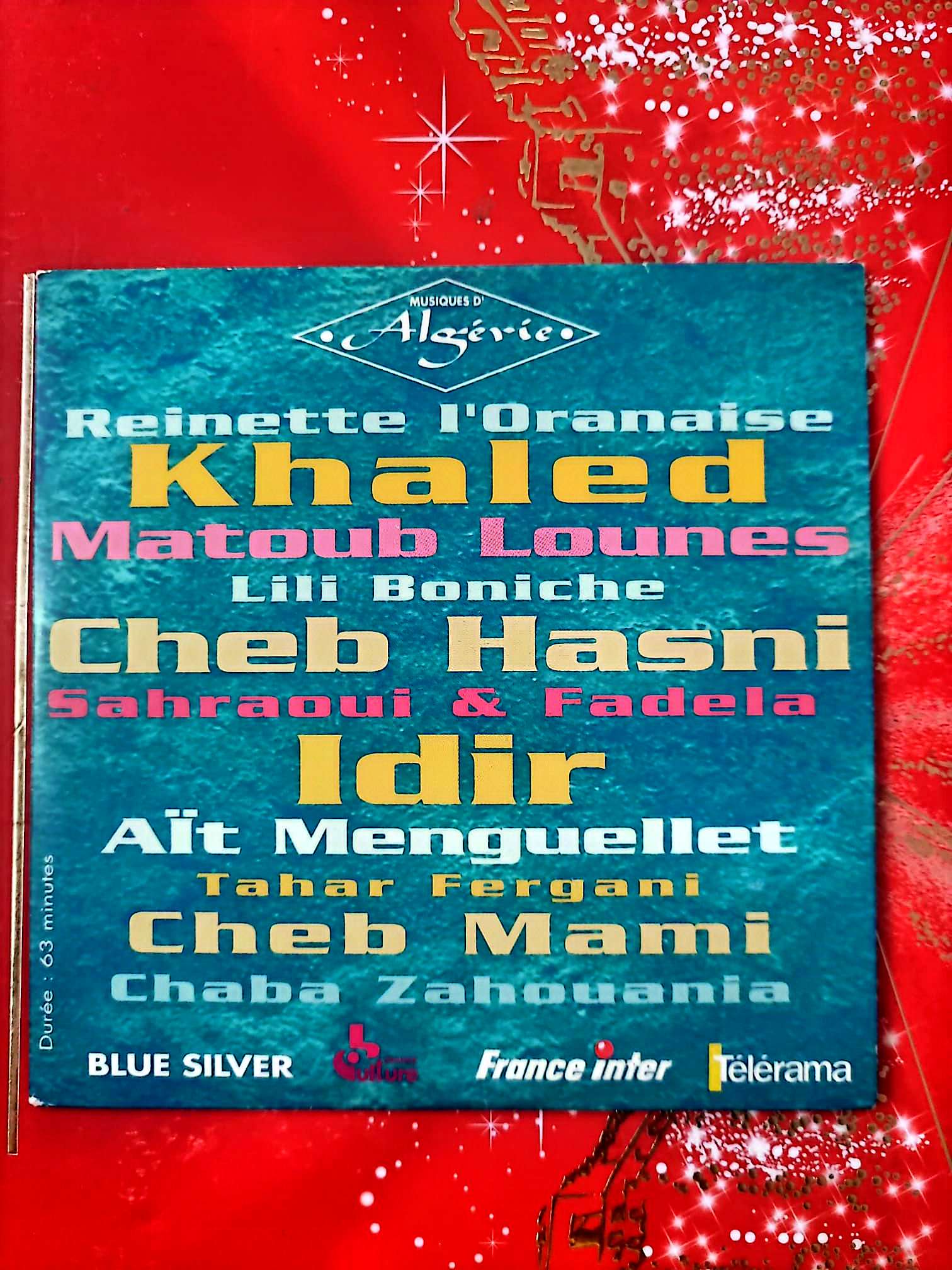 Musiques d’Algérie – Compilation CD Khaled Idir Cheb Hasni Blue Silver cd audio