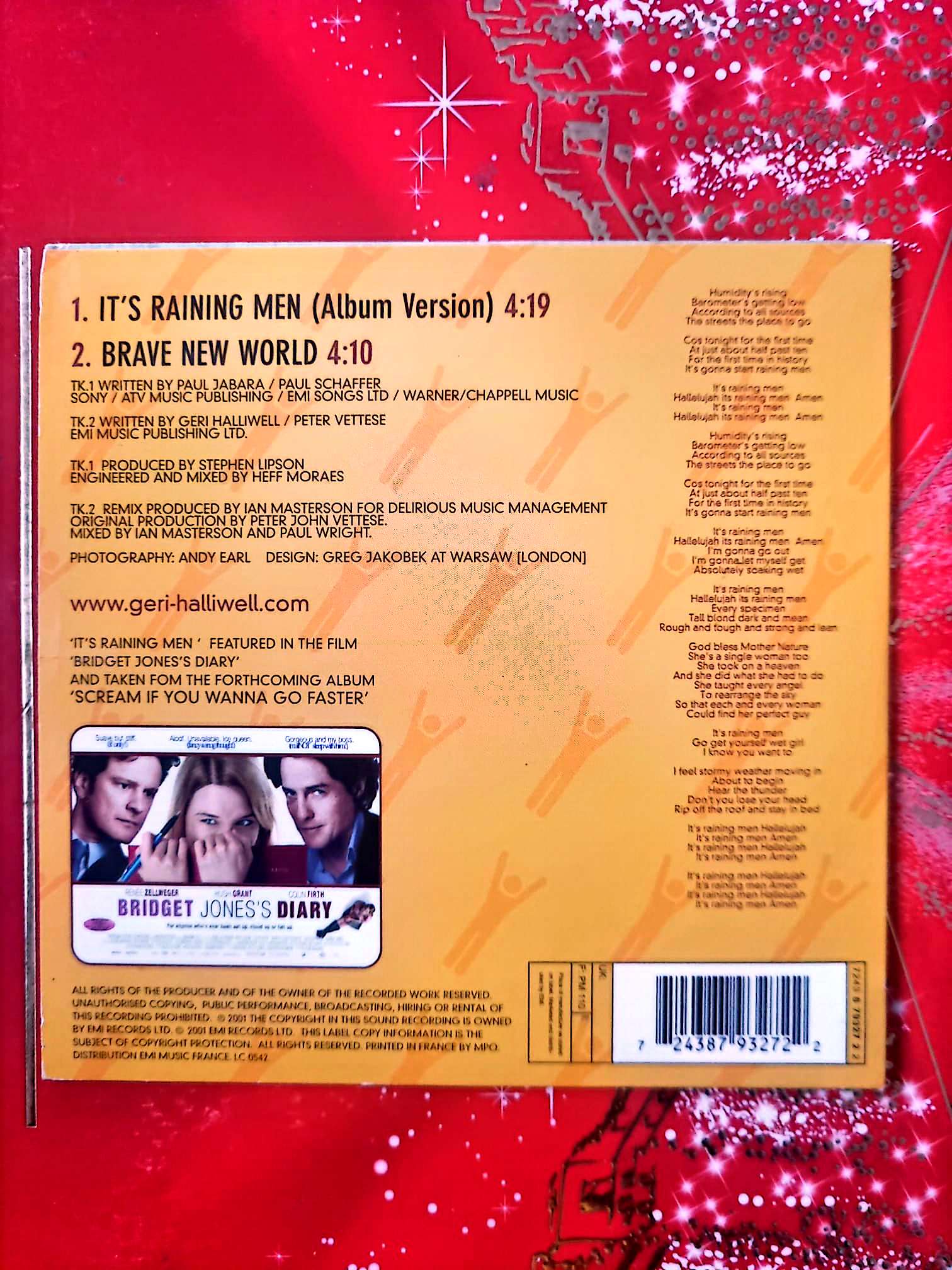 Geri Halliwell – It’s Raining Men CD Single Pop Dance cd single
