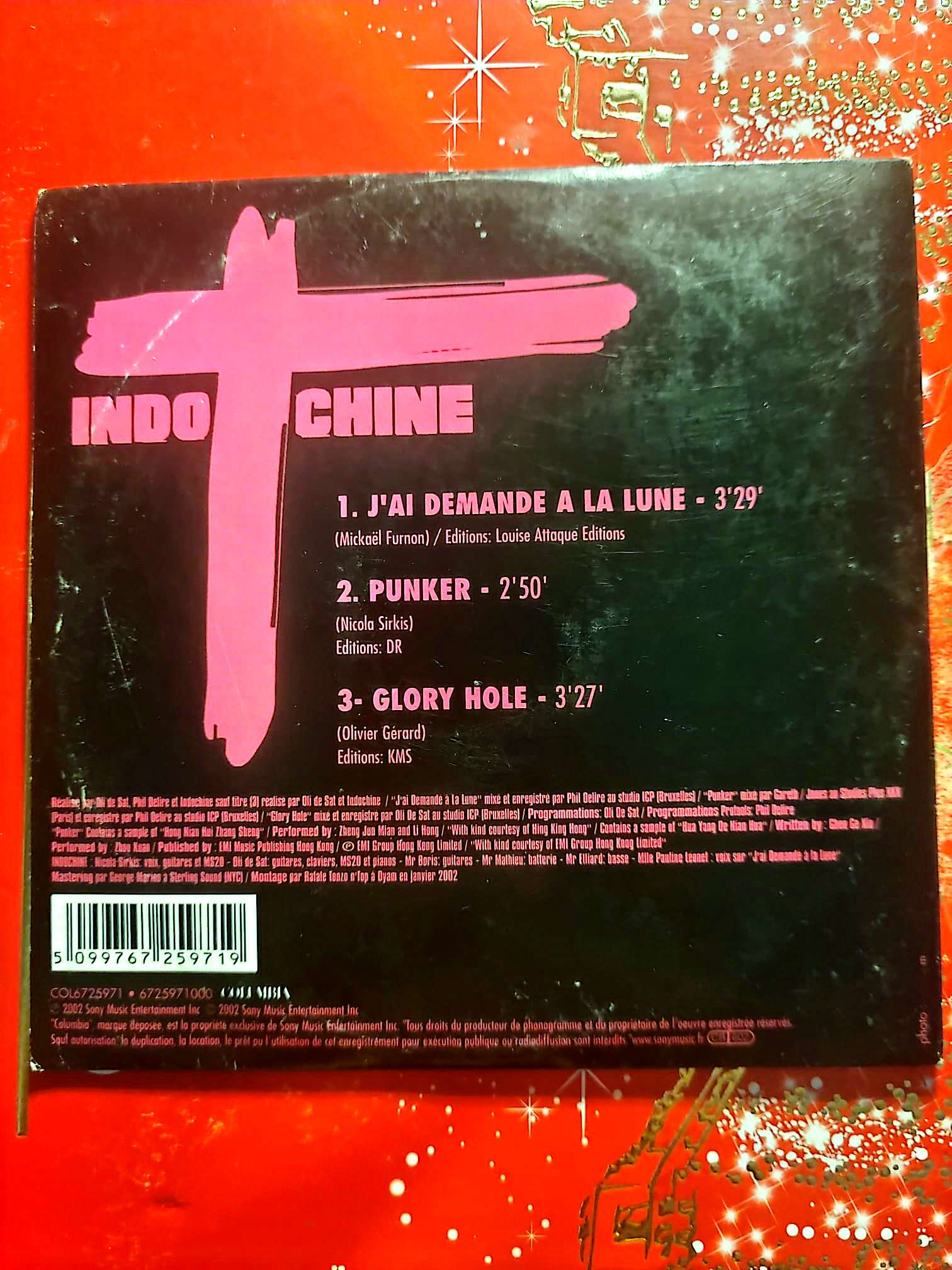 Indochine – J’ai demandé à la lune CD Single Rock Français cd single