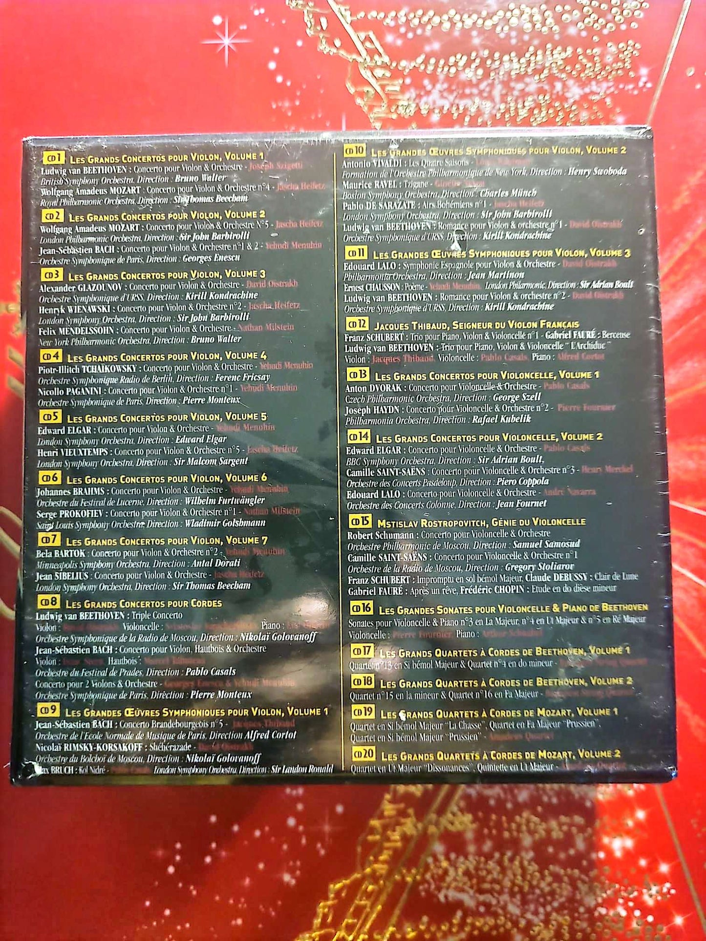 Les Plus Belles Œuvres pour Violon & Violoncelle – Coffret CD Musique Classique cd audio