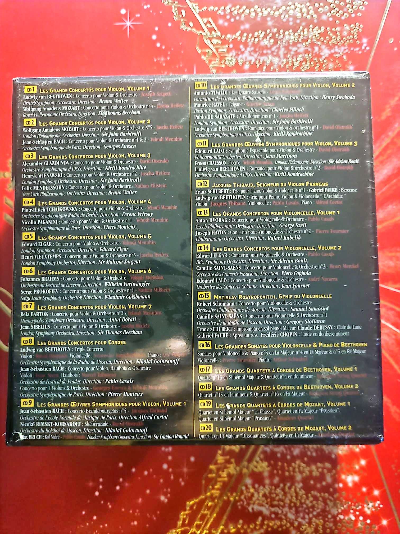 Les Plus Belles Œuvres pour Violon & Violoncelle – Coffret CD Musique Classique cd audio