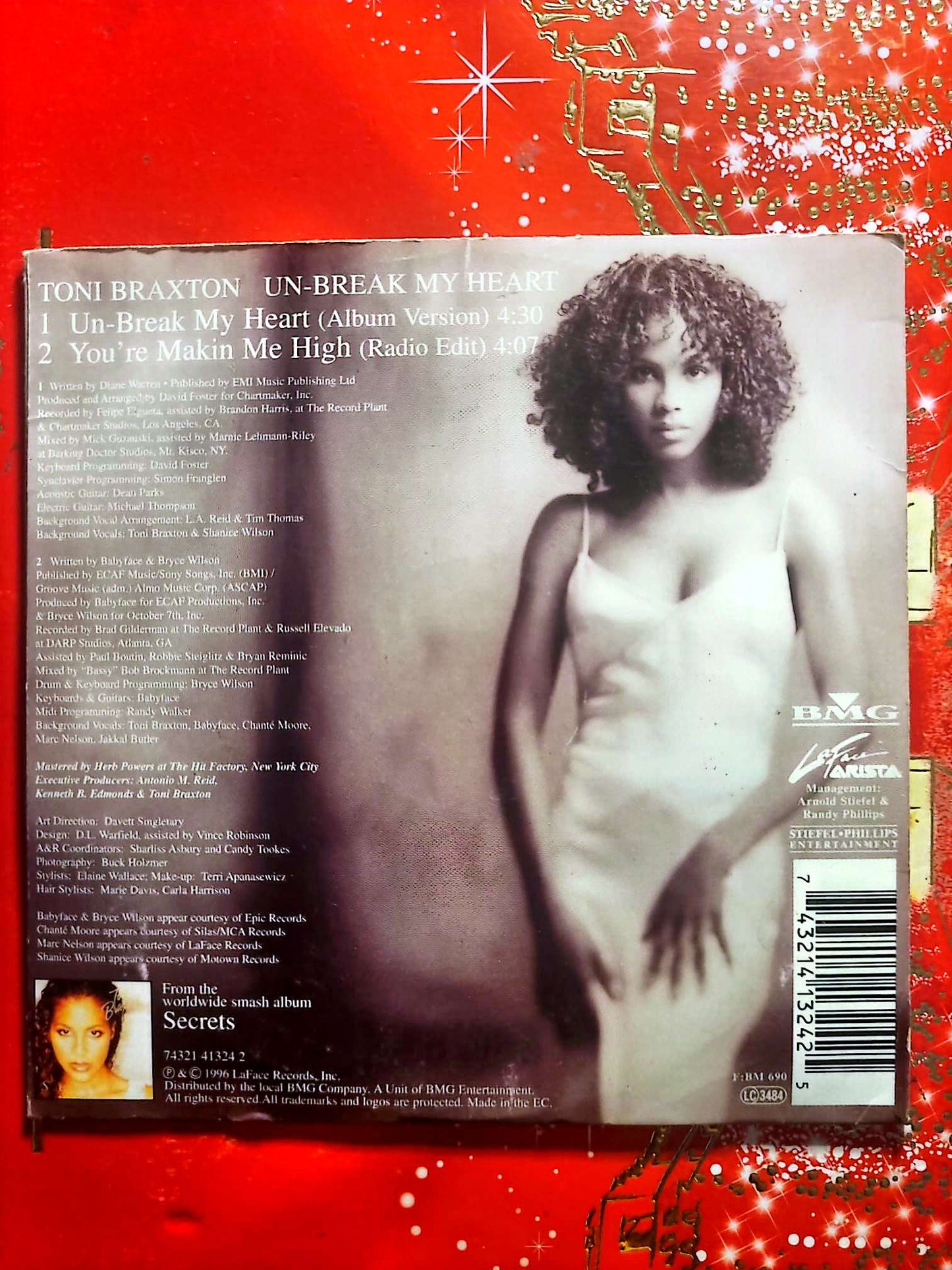 Toni Braxton – Un-Break My Heart CD Single R&B Soul cd single