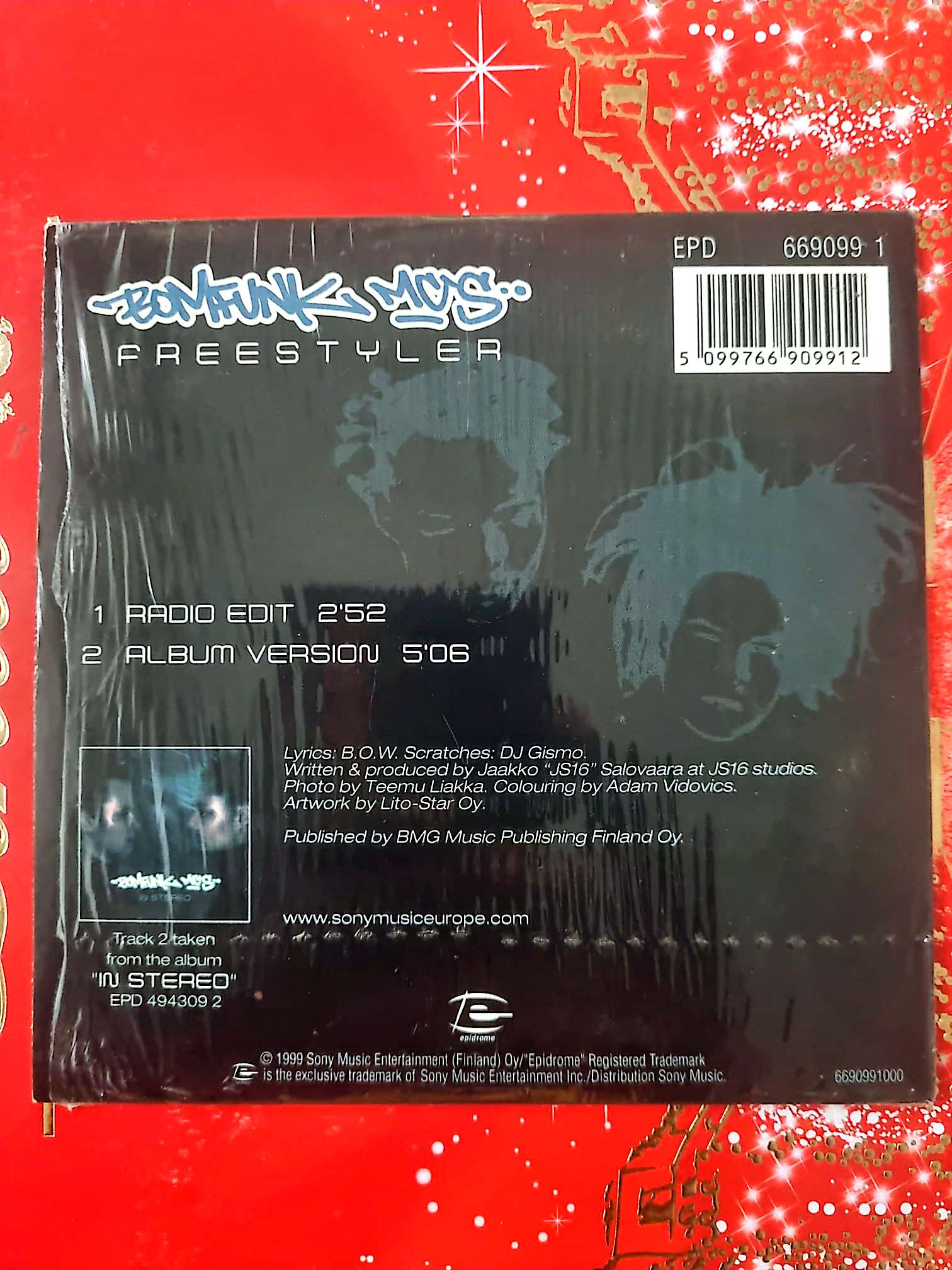 Bomfunk MC’s – Freestyler CD Single Rap Électro Complet cd single