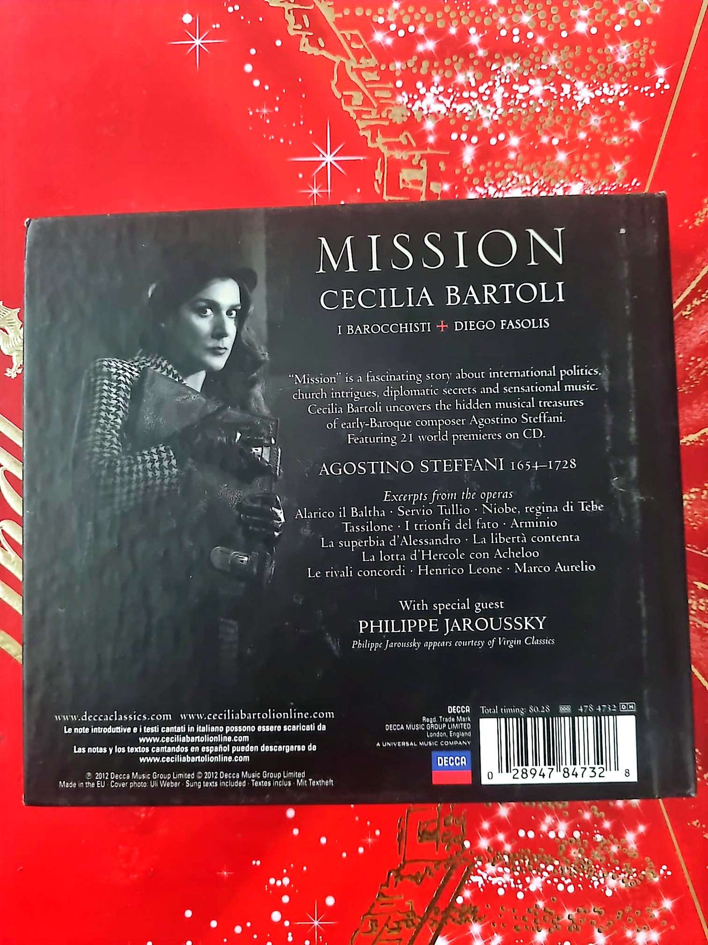 Cecilia Bartoli – Mission CD Classique Baroque Decca Complet cd audio