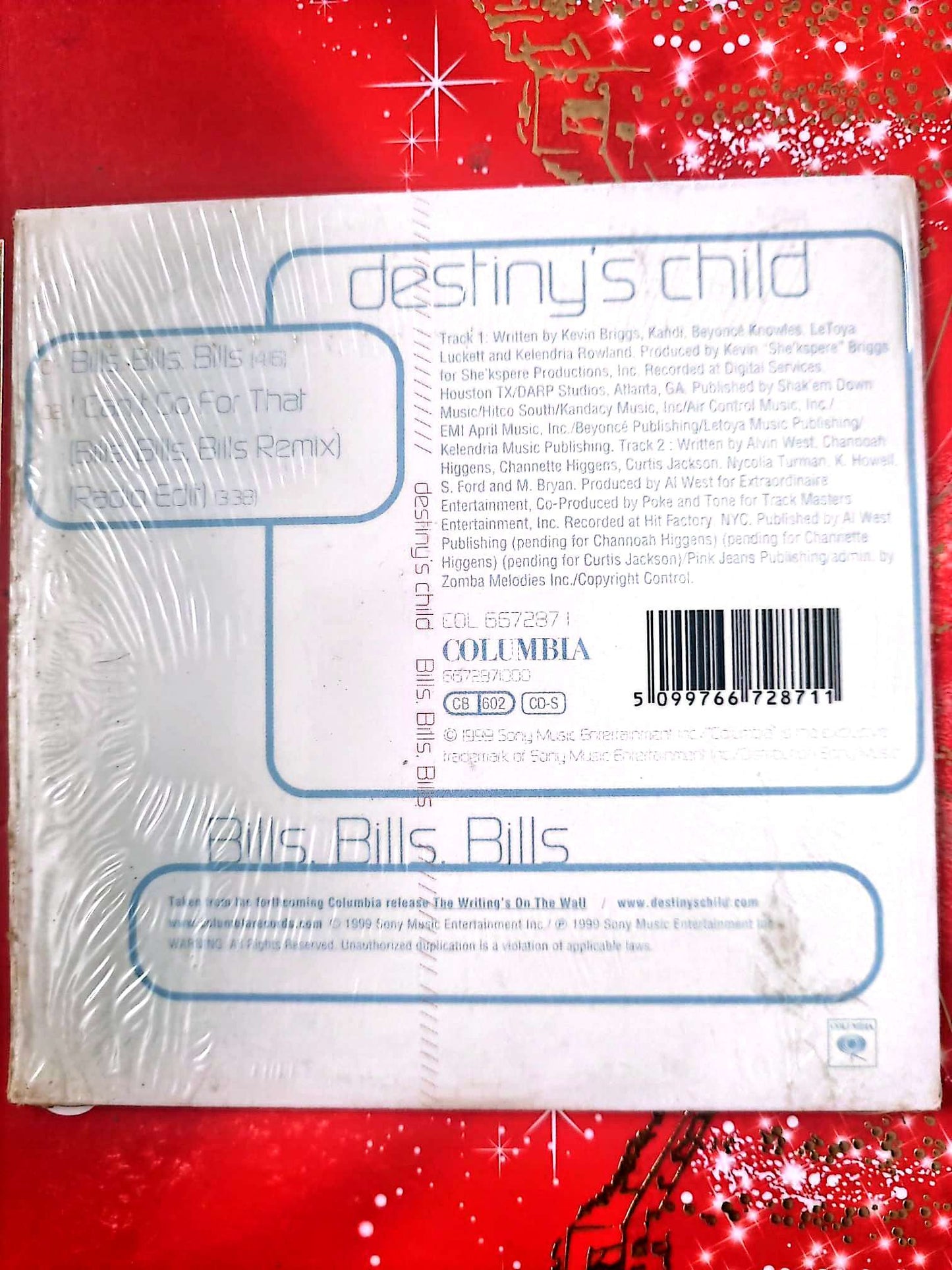 Destiny’s Child – Bills, Bills, Bills CD Single R&B Soul Complet cd single
