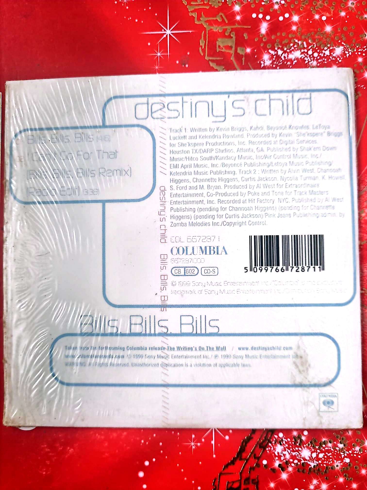 Destiny’s Child – Bills, Bills, Bills CD Single R&B Soul Complet cd single