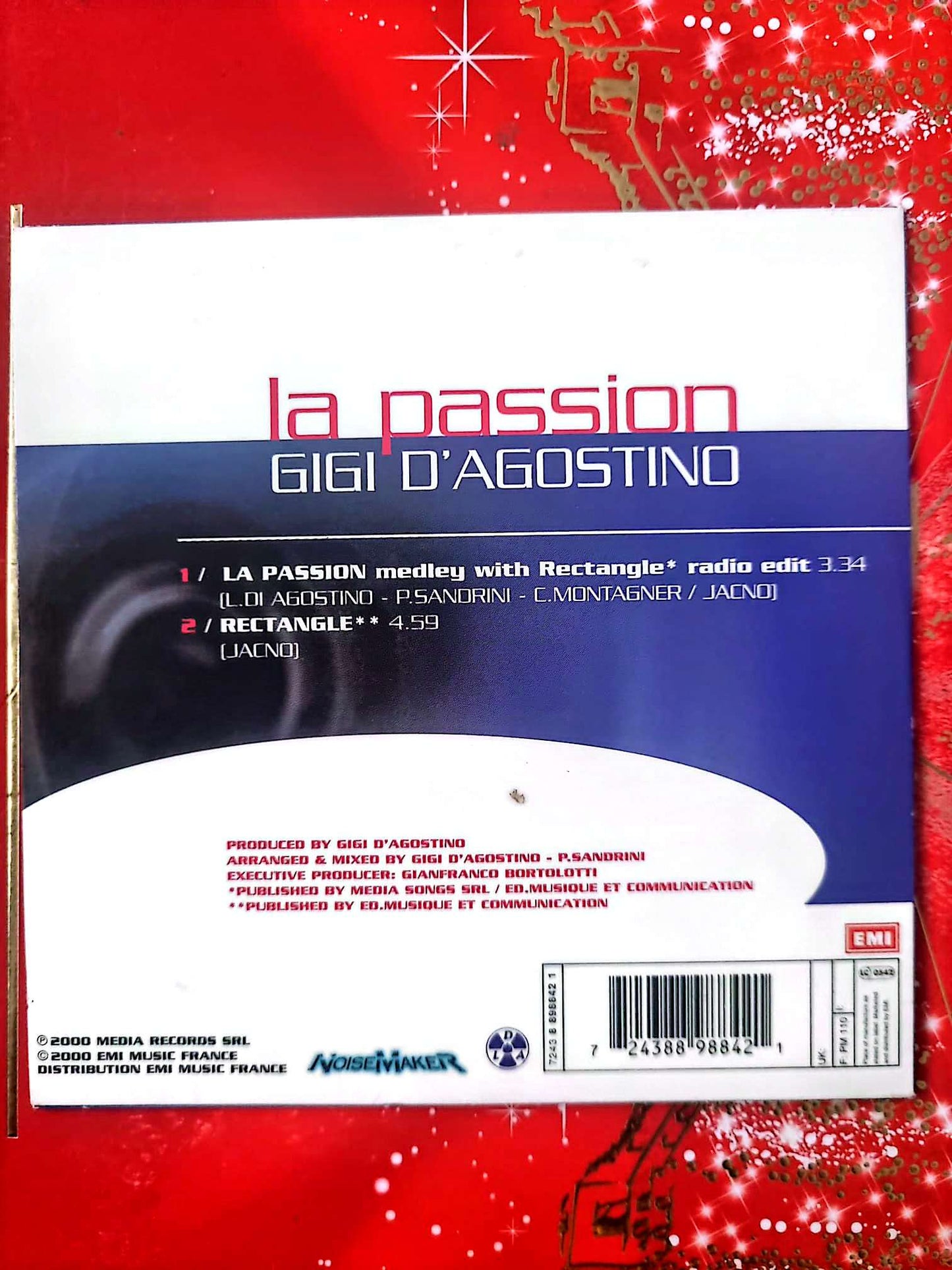 Gigi D’Agostino – La Passion CD Single Dance Électro Complet cd single