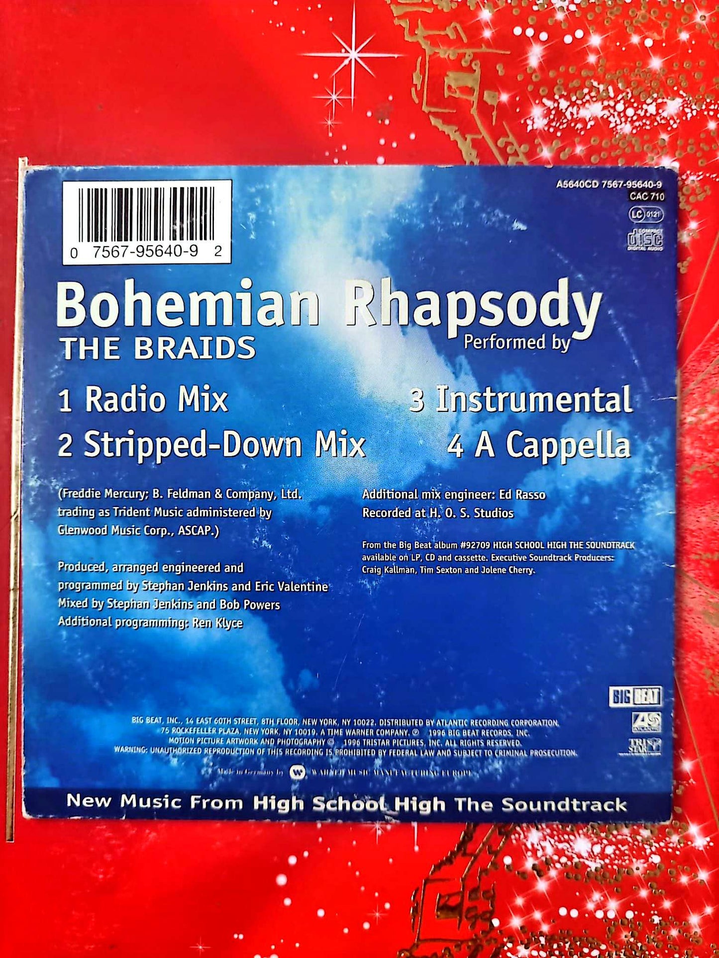 Bohemian Rhapsody – The Braids CD Single Pop R&B Complet cd single