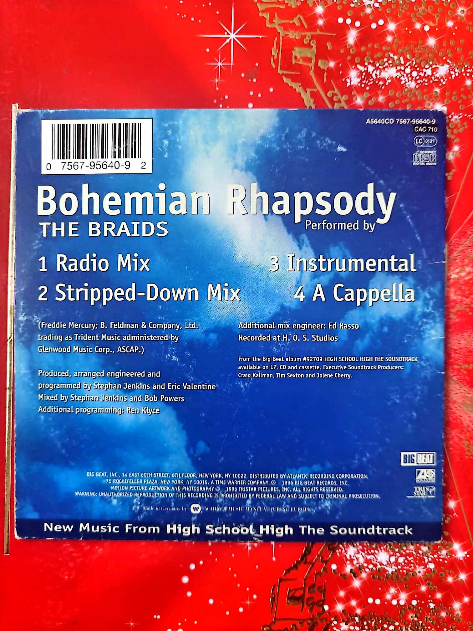 Bohemian Rhapsody – The Braids CD Single Pop R&B Complet cd single