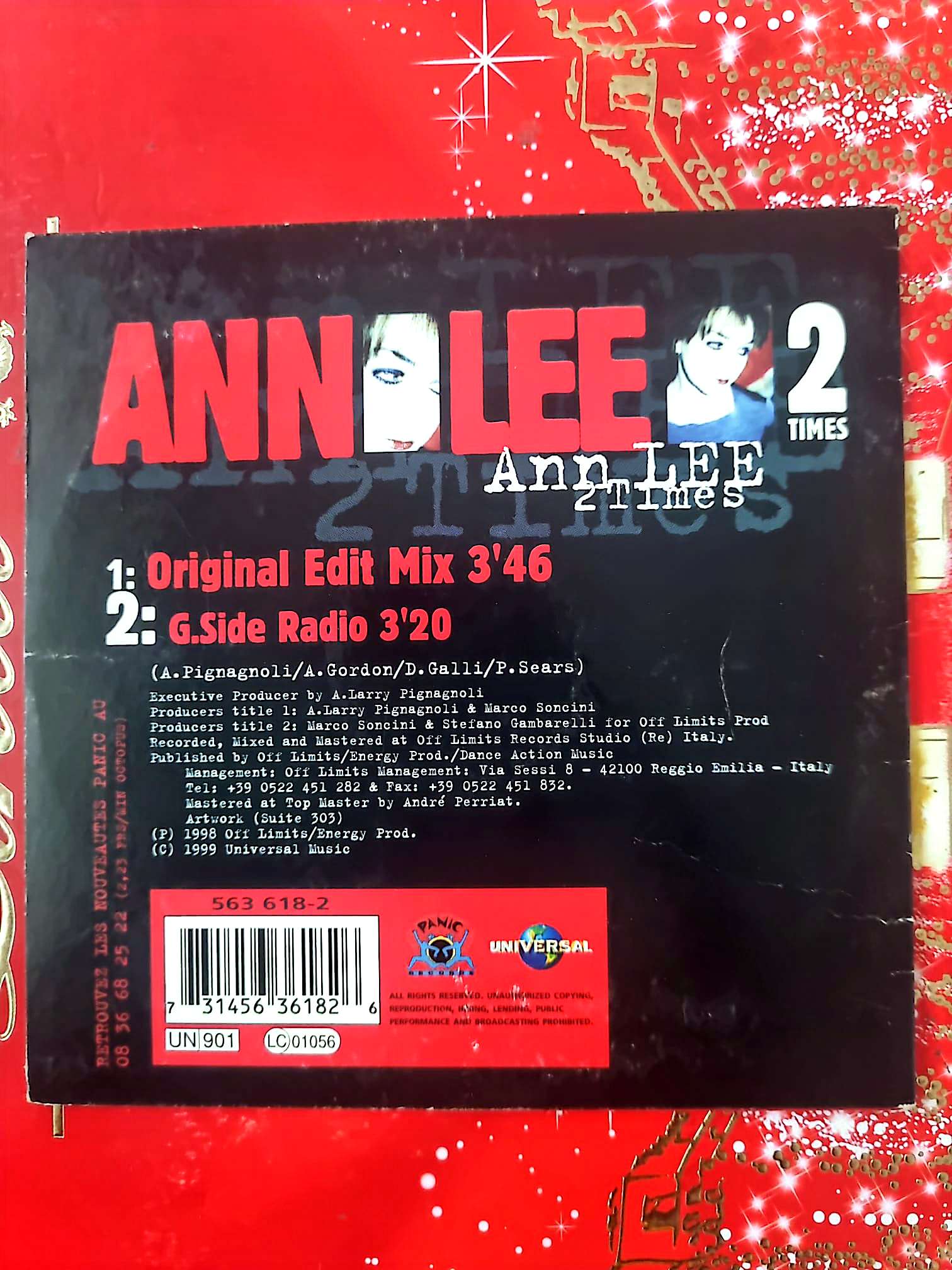 Ann Lee – 2 Times CD Single Dance Eurodance Complet cd single