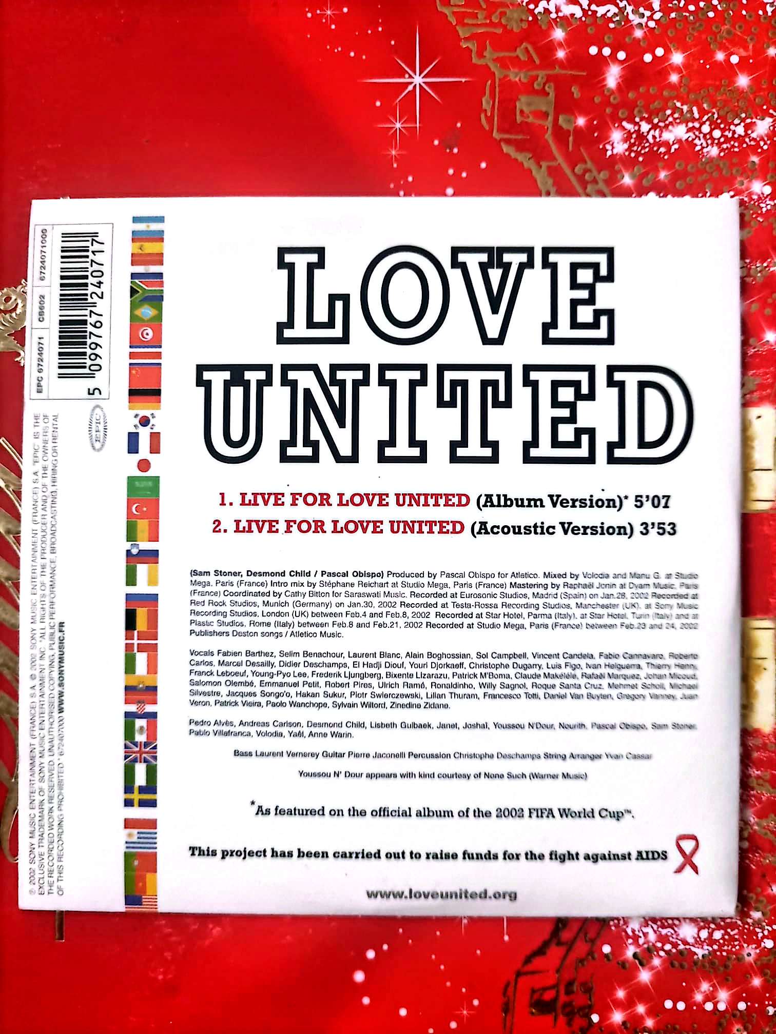 Love United – Live for Love United CD Single Caritatif Pop Complet cd single