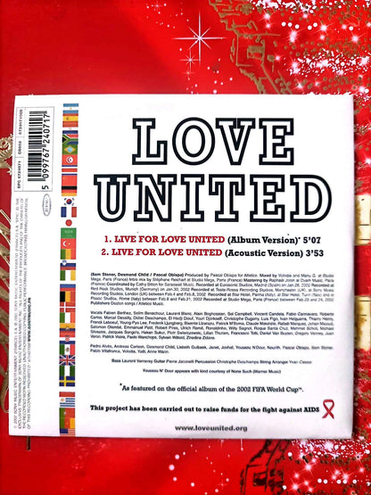 Love United – Live for Love United CD Single Caritatif Pop Complet cd single