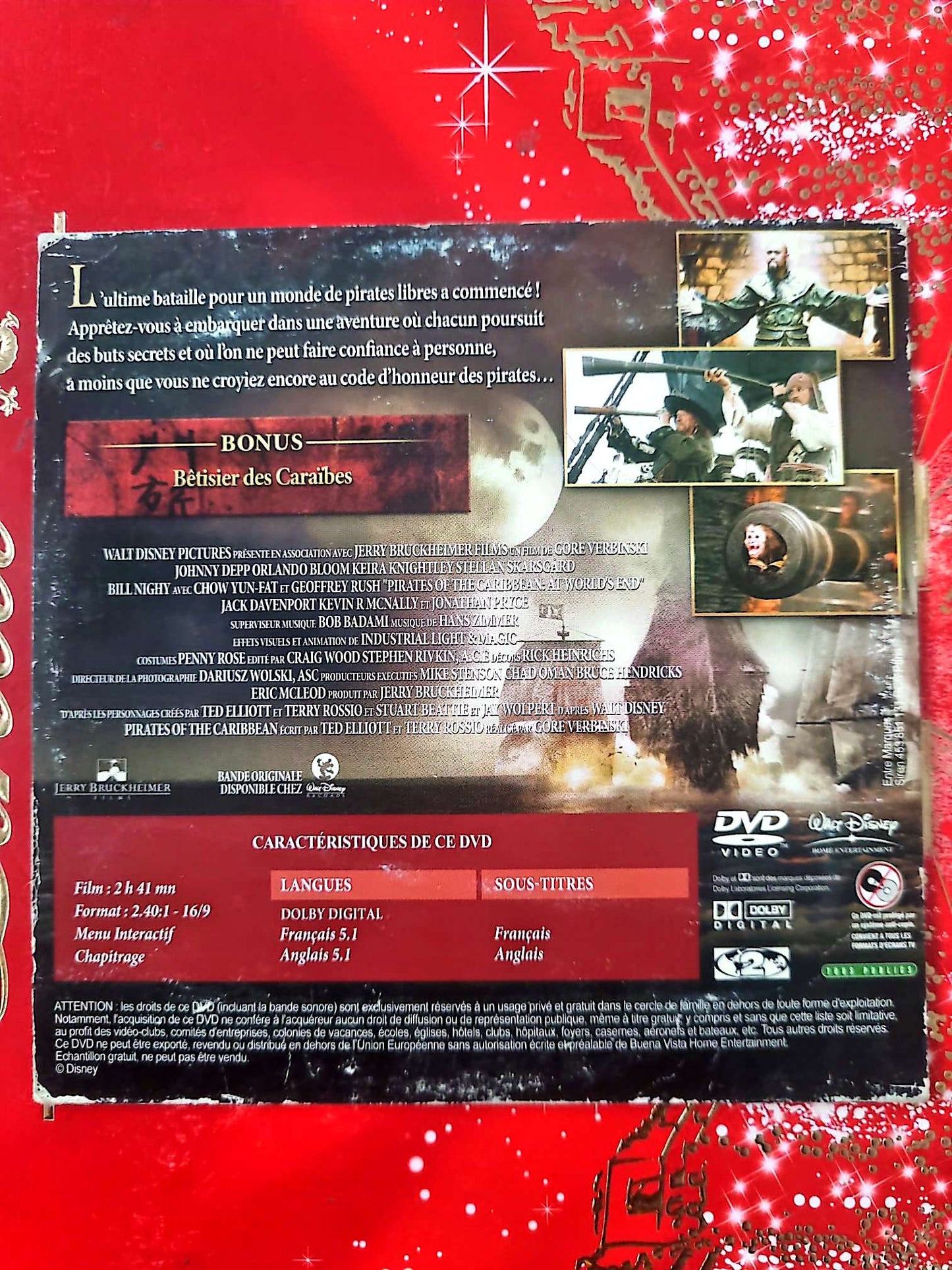 Pirates des Caraïbes : Jusqu’au Bout du Monde DVD Film Aventure Action Complet dvd