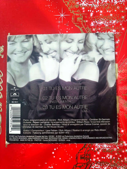 Lara Fabian & Maurane – Tu es mon autre CD Single Chanson Française Complet cd single