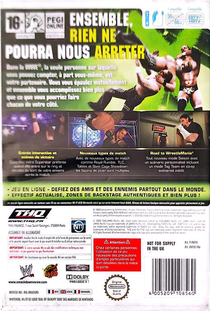 WWE SmackDown vs Raw 2009 Featuring ECW Wii – Catch Wrestling – Version Française – Nintendo Wii