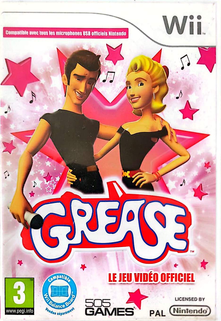 Grease Le Jeu Vidéo Officiel Wii – Jeu de Danse et Chant Musical – Compatible Wii Balance Board – Version Française PAL – Nintendo Wii