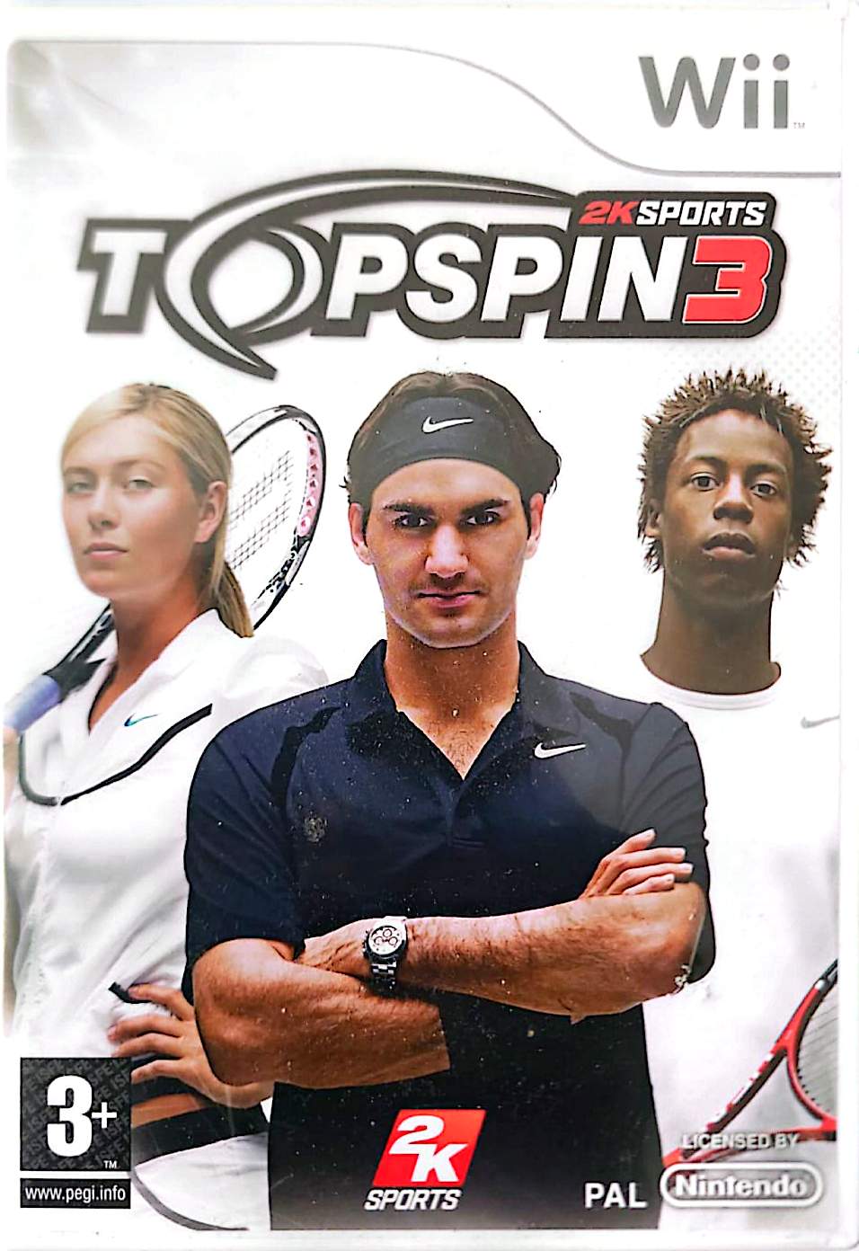 Top Spin 3 Wii – Jeu de Tennis 2K Sports – Roger Federer, Maria Sharapova, Gaël Monfils – Version Française PAL – Nintendo Wii