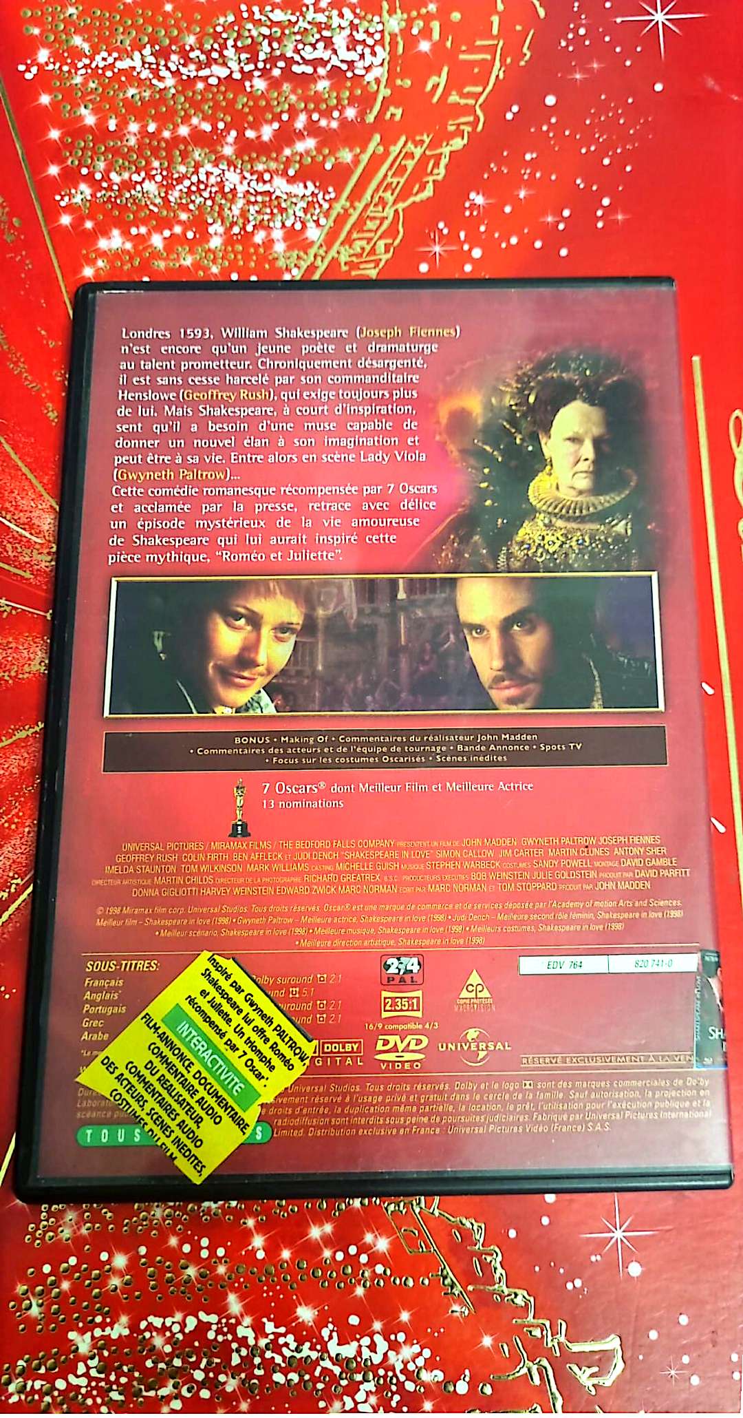 DVD : shakespeare in love