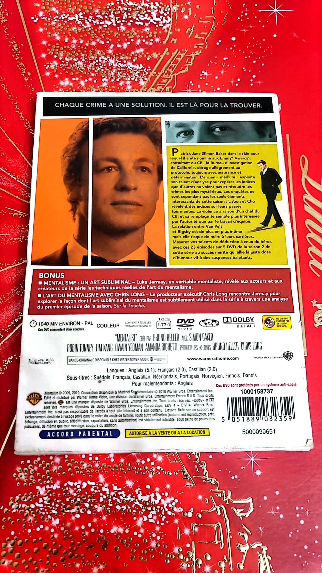 DVD l'intégrale de la saison 2 mentalist