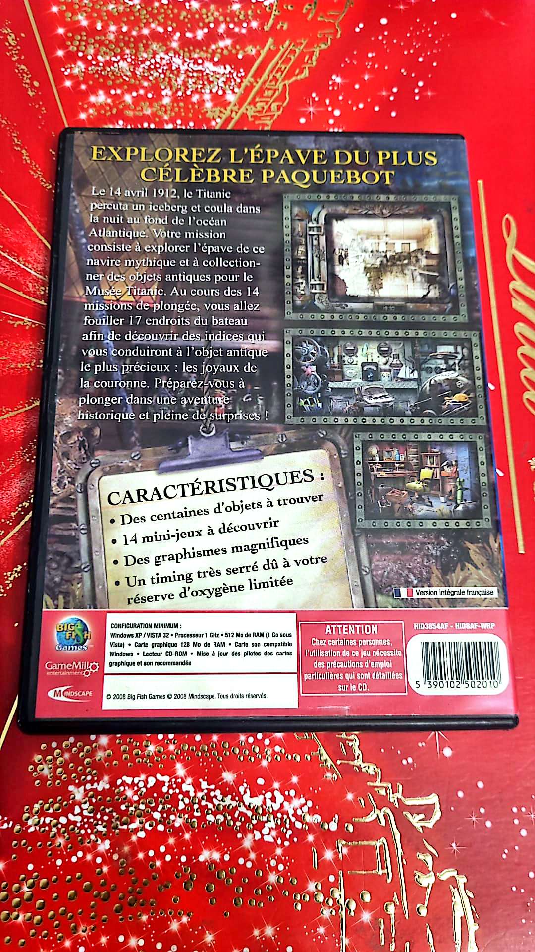 Jeu vidéo PC : Hidden expédition Titanic jeu PC